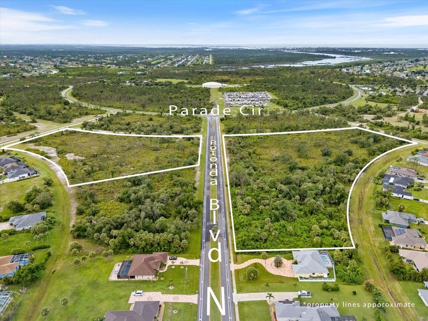 COMMERCIAL LAND | CT ZONING | 17 ACRES

The Heart of Rotonda West —A CENTRAL COMMERCIAL VISION READY TO BE REALIZED —At the very center of Rotonda West’s iconic master-planned design lies a rare opportunity: approximately 17 acres of Commercial Tourist (CT) zoned land within the community’s long-envisioned Central Commercial Hub, originally designed as the social, commercial, & lifestyle heartbeat of the community.

From its inception, Rotonda West was conceived as a complete destination—not merely a residential subdivision, but a thoughtfully designed town where golf, water, commerce, & community life would converge at a vibrant center. Early marketing materials envisioned a hub filled with shops, services, dining, gathering spaces, & signature attractions—a promise that helped sell the community nationwide & remains largely unrealized. Until now.

SCALE, ZONING, & BUILT-IN MOMENTUM—The Central Hub contains approximately 200 acres of CT zoning, with only 16.78 acres currently developed & an additional 22.22 acres in active permitting, introducing 228 new residential units, including 16 townhomes and 212 condominiums. These villas & condominiums create natural downsizing opportunities for Rotonda West’s extensive single-family homeowner base, allowing residents to remain in the community while transitioning to lower-maintenance living. This internal migration increases daily activity & concentrates demand directly within the hub.

The offered 17 acres represent a cornerstone portion of the commercial core, positioned to serve residents, golfers, worshipers, & visitors alike.

CONSISTENT TRAFFIC— EVERY DAY OF THE WEEK—Rotonda West benefits from multiple traffic generators converging directly at the hub, including five golf courses producing steady daily & seasonal traffic, as well as a major church located within the hub drawing approximately 2,000 attendees each weekend. Ongoing & future multifamily development further increases density at the core, producing predictable, year-round circulation not dependent solely on tourism or seasonal population swings.

LOCAL DEMAND MEETS DESTINATION FLOW—Rotonda West is home to over 10,000 residents yet remains intentionally under-commercialized, creating pent-up demand for everyday services currently accessed outside the community. That demand is amplified by proximity to Boca Grande, Englewood, & Venice, offering renowned beaches, boating, dining, & cultural attractions along the Gulf of America. The Central Commercial Hub sits squarely in the path of this movement, capturing both local necessity & destination-driven demand without coastal congestion.

USES THAT FIT THE VISION—Commercial Tourist (CT) zoning is expressly intended to allow tourist-oriented & destination-serving commercial facilities & permits a broad mix of retail, dining, hospitality, professional, medical, wellness, personal service, recreational, civic, & residential-supportive uses. With 228 newly approved residential units & thousands of existing homeowners, demand for neighborhood services, daily conveniences, dining, healthcare-adjacent uses, lifestyle amenities, & lodging is immediate & built-in.

NOT INFILL—FULFILLMENT—This is not speculative land banking. This is the completion of an original master plan & a rare opportunity to deliver the town center Rotonda West was always designed to have.

The zoning is in place.
The rooftops are established.
The traffic already exists.
The demand is undeniable.
