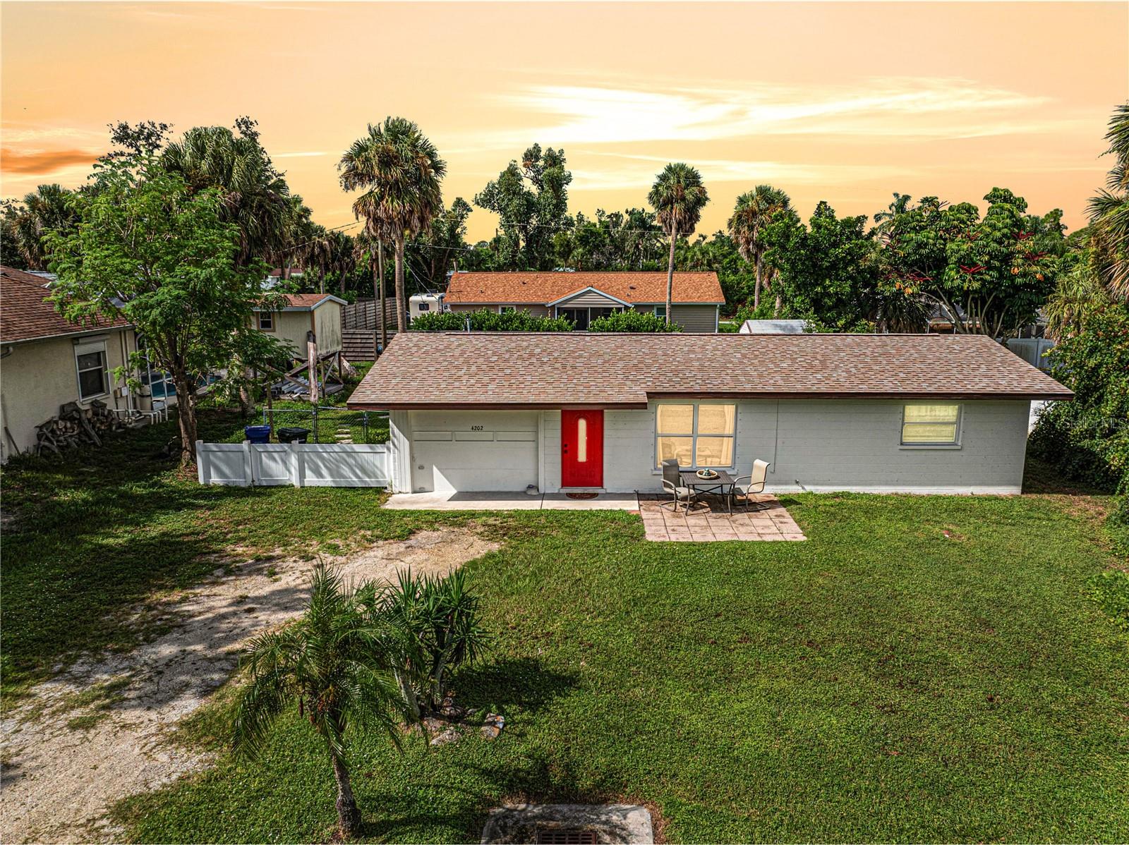 Welcome to your South Venice retreat, where every detail reflects the best of Florida living! Just minutes from sandy Gulf beaches, charming downtown Venice, and a vibrant mix of dining, shopping, and entertainment, this 3-bedroom, 2-bath home is perfectly positioned for a lifestyle of both comfort and convenience. Step inside and you’ll find a light-filled layout designed for easy living and entertaining. The spacious family room flows seamlessly into a cheerful kitchen and a dedicated dining area, perfect for hosting family and friends. Out back, a lushly landscaped oasis awaits. Imagine unwinding in the screened-in porch during the cooler months or gathering on the open patio for backyard barbecues. With a partially fenced yard, handy storage shed, and room for gardening or hobbies, this home is made for those who love the outdoors. The converted garage apartment offers incredible flexibility, use it as a guest suite, a home office, or a private retreat for extended family. Additional touches like a water softener system keep everything fresh and comfortable year-round. Living in South Venice means more than just a home, it’s a lifestyle. Within minutes, you can catch a show at the Venice Theatre, stroll the boutiques and cafés of historic downtown, or bike along the Legacy Trail. Venice Beach, Caspersen Beach, and the iconic Venice Pier are all close by, offering sunsets, shark tooth hunting, and Gulf breezes that make every day feel like vacation. Whether you’re looking for a full-time residence or a seasonal getaway, this property places you in the heart of everything that makes Venice one of Florida’s most beloved coastal communities. ¤ Please see 3D Tour and Video ¤