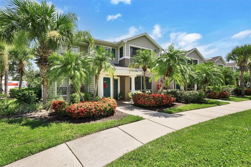 Welcome to Paradise! Located in the sought after area of Lakewood Ranch. Close to downtown, shopping, restaurants, UTC and I-75. Minutes to the Sarasota international airport, beaches, Ringling museum and so much more.
This first floor condo has a view of the pool. Front screened in patio. COMPLETELY REMODELED. Nothing has been spared. New porcelain tile floors makes the whole unit just shine. Bright and cheery colors. Furniture in bedrooms may be negotiable. Building is getting a new roof and the assessment has been paid by seller. If you want a like new home then this is a must see.