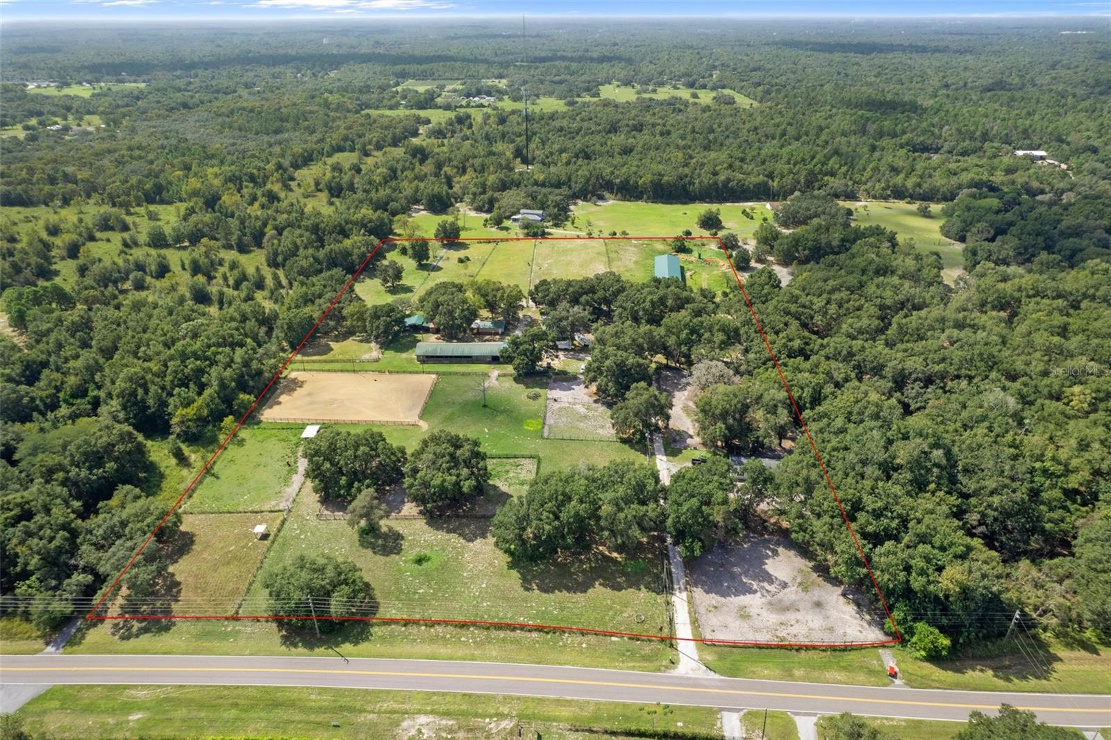 OWNER FINANCING AVAILABLE...PROFITABLE HORSE FARM or POTENTIAL 30 HOME DEVELOPEMENT SITE FOR SALE ... Horse Farm sits on 14.53 acres minutes from the Gulf, features a 5,184 s SQ/FT 24 Compartment Stable (consisting of 17 stalls, 2 air-conditioned tack rooms, 2 feed rooms, 1 shower/washroom, 1 tool room) ... 4800 SQ/FT Barn... 840 SQ/FT Shed... 2 Large Covered Ports (can be converted for additional stalls if desired) ... Regulation Size (25,000 SQ/FT) Illuminated Riding Arena...2005-3 Bedroom/2 Bath/2 Car Garage 1456 SQ/FT Home... Business consists of stall rentals/horse care/hay & supply sales...If desired, current Horse Farm Manager would be willing to continue operating the Horse Farm & Business...Equipment Optional......
This 14.54-acre parcel is zoned AC, Agricultural. The dwelling density in AC zoning is only one dwelling unit in 10 acres.
However, according to the Pasco County Comprehensive Plan, Future Land Use Map, this area is identified as, RES-3, residential development with a maximum dwelling density of only 3 dwelling units/acre.
This means this parcel may have the potential to have the zoning changed to R-1 or R-1MH with a maximum dwelling density of only 2.2 dwelling units/acre which would be in compliance with the FLU...