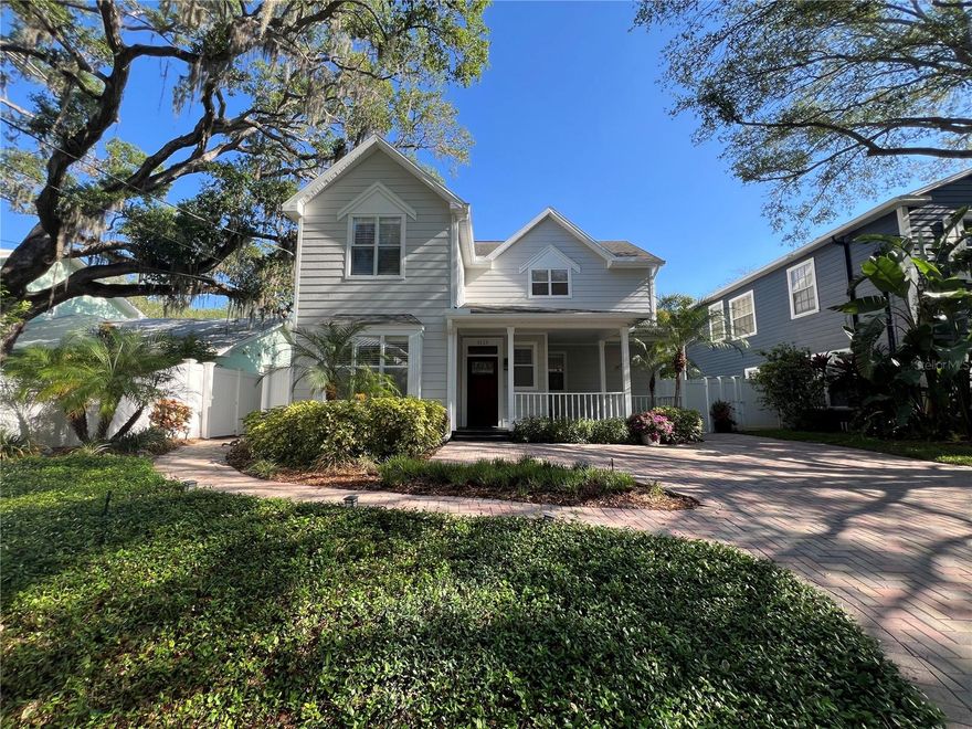 .....Professional pictures coming within 24 hrs.....

Fall in love with this gorgeous move in ready home nestled in one of the most sought after neighborhoods around, Bayshore Beautiful!  Driving up you will fall in love with the large front porch and the lush landscaped yard and from the moment you step inside you will notice the AMAZING natural light, the GORGEOUS oak floors and bright open layout that make this home feel both welcoming and spacious!
The updated kitchen (2020) is truly the heart of the home featuring a Wolf gas stove and plenty of space for gathering and entertaining, truly an entertainers dream!  Upstairs you'll find stylish engineered hardwood floors while the split bedroom design ensures comfort and privacy for everyone.  The 2nd bedroom upstairs makes the perfect nursery or office.
Step outside to enjoy the beautifully landscaped yard, paver patio and a detached ADU perfect for a home office, workout or entertaining space equipped with a wine fridge, cabinets, sink and mini split AC
Located in the A+ Ballast Point Elementary, this move in ready gem is ready to be called home.  Don't miss your chance to make it yours!  Call today to schedule an appointment before its gone!