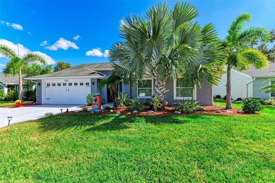 The location of this fabulous 3-bedroom 2 bath pool home is in Maple Lakes community which consists of 60 homes with no CDD and low HOA fees. The Maple Lakes community is tied into the same Electrical Grid supporting SRQ airport, the location considered in the University PKY belt way which is an excellent location. This 1560 sq ft home shows spacious with volume ceiling featuring brand new SS Oven, dishwasher, microwave with newer refrigerator replaced in 2021. Hurricane impact windows, rescreened pool patio, new pool pump, household water heater replaced in 2019 and freshly painted interior. Master bath complete remodel with and door leading out to the pool patio as a pool bath. Back yard is completely fenced in for privacy with lovely landscaping in the front and rear of the home. The location of Maple Lakes is a short drive to SRQ airport, UTC Mall and downtown Sarasota. If school system is important, the Elementary School is close by; a fire station, and a brand-new Park with fitness trail, pickle ball courts and a dog park are two blocks away.