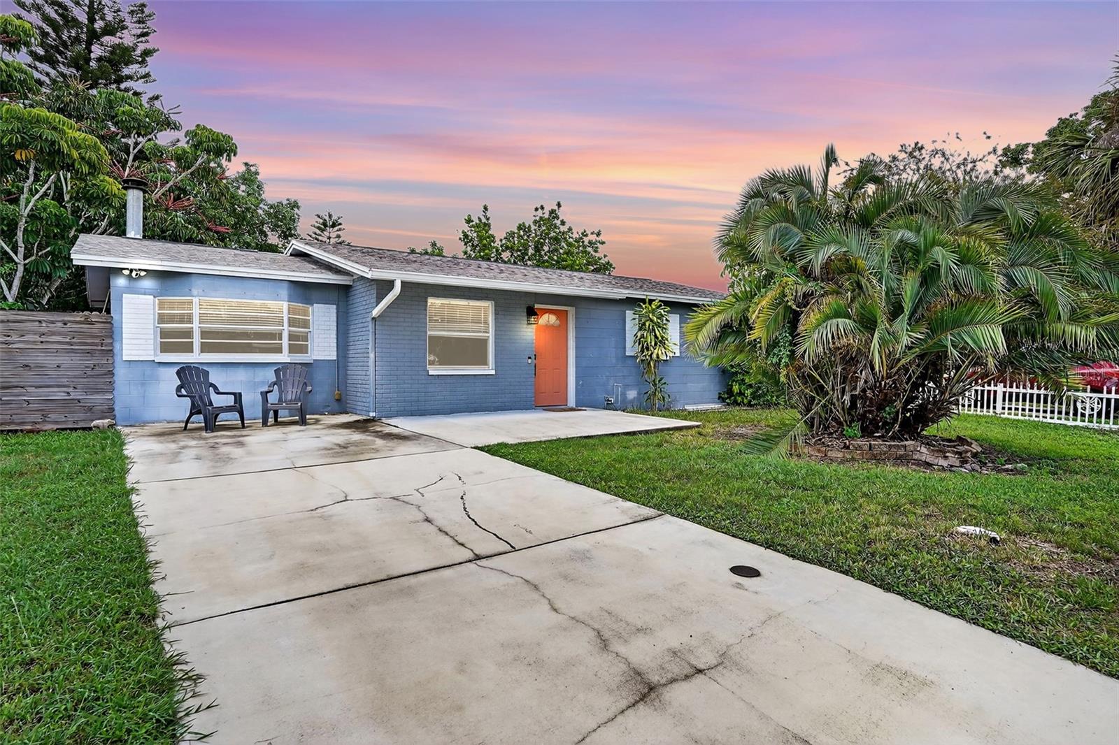 Welcome to this cozy 3-bedroom, 1-bath home located in the heart of Seminole! This MOVE-IN READY property features a bright and functional layout, including a spacious living room, separate family room, and an eat-in kitchen - perfect for entertaining or everyday living. The kitchen was updated in 2021 with NEW CABINETS, QUARTZ COUNTERTOPS, STAINLESS STEEL APPLIANCES, and modern finishes that truly elevate the space. Durable LAMINATE FLOORING was also added in 2021 and runs throughout the home, complementing the FRESHLY PAINTED INTERIOR. Once the temperature drops, cozy up next to the WOOD-BURNING FIREPLACE! The modern bathroom offers stylish touches and spa-like ambiance! Step outside to enjoy a FULLY-FENCED BACKYARD —ideal for pets, hosting, or relaxing evenings outdoors. This home is NOT IN A FLOOD ZONE! Situated in a desirable Seminole location, you’ll enjoy easy access to local parks, top-rated schools, shopping, dining, and just minutes from the beautiful Gulf beaches. Within WALKING DISTANCE to the St. Petersburg College campus, Seminole Library, and Seminole Recreation Center! This is a fantastic opportunity to own a turnkey home in a PRIME LOCATION—schedule your showing today!