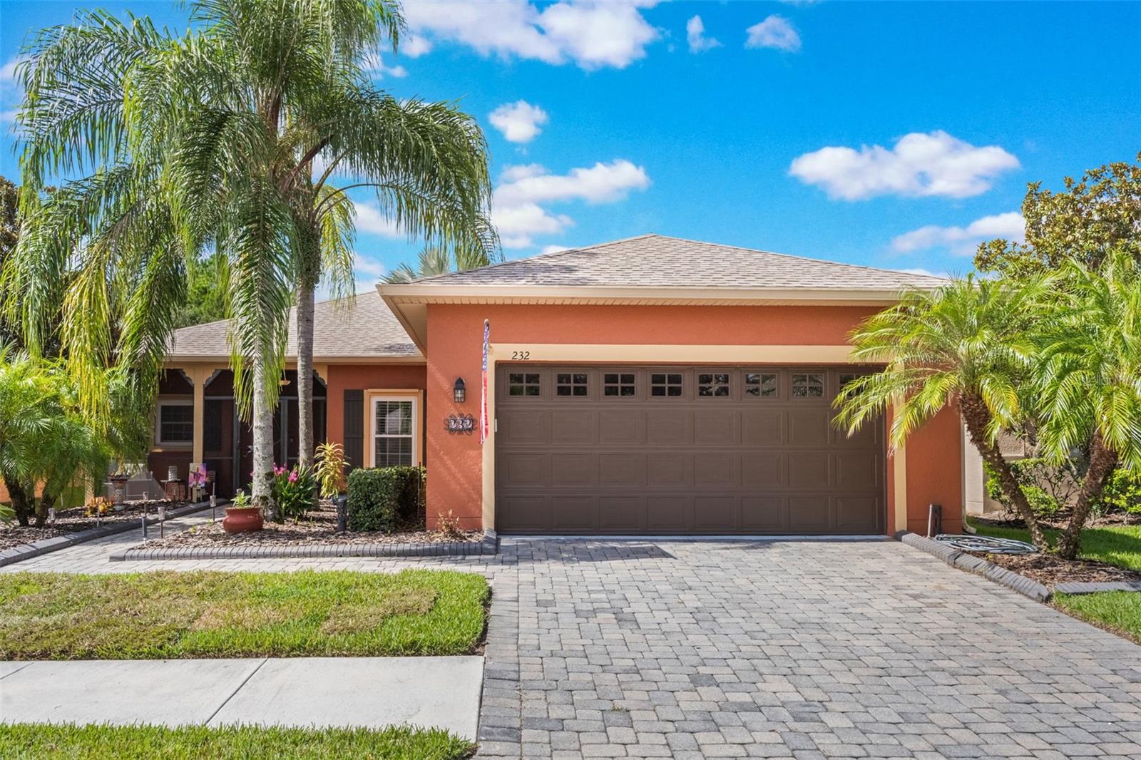 RARE OPPORTUNITY to own a FULLY UPDATED AND REMODELED single story SLICE OF PARADISE in the premiere Central Florida 55+ community of SOLIVITA!! With nearly 1500 sq. feet of living space, this IMMACULATELY MAINTAINED 2 bedroom(plus office) 2 bathroom Allegro model is in true MOVE-IN READY condition and ready for new owners! Arrive at the property and immediately take notice of amazing curb appeal highlighted by swaying palms, carefully manicured landscaping, and paver driveway/walkway. Pass through the screened-in front paver patio and enter into a bright and positive feeling home abundant in natural light and tasteful upgrades. Passing by the office/bonus room to your right you step into a spacious living area with gorgeous crown molding and adjacent sliding doors to the rear lanai. The kitchen has been fully remodeled with granite counters, eat-in breakfast bar, coffee station, stainless steel appliances, and closet style pantry. The dining area is equipped with a designer light fixture and is surrounded by windows and additional French doors leading to the lanai. The spacious master suite features upgraded flooring, walk-in closet, and a reading/changing area with views overlooking the peaceful backyard. The master bathroom has been fully remodeled with a dual vanity sink and oversized walk-in tile shower. Rounding out the interior floorplan is a secondary bedroom equipped with a walk-in closet, a fully updated secondary bathroom, indoor laundry area, and two car garage. The oversized rear screened lanai feels like a PRIVATE PARADISE and has ample space for dining, lounging, and entertaining. The 24 hour guarded and gated community of Solivita has won countless awards and is considered one of the top 55+ communities IN ALL OF THE UNITED STATES! Amenities include: two 18 hole golf courses, multiple fitness centers, 14 swimming pools, tennis and pickle ball courts, baseball/softball fields, bocce, ballroom, access to over 200 clubs, and so much more! The monthly HOA dues include lawncare and irrigation, tv and internet. Located near ample shopping, restaurants, medical offices, a hospital, and multiple commutable highways you truly have everything you need to start living the lifestyle of fun, comfort, and convenience you have always dreamed about! True move-in ready opportunities like this at this affordable price do not last long!! Book your private appointment to come tour this wonderful property and community TODAY!