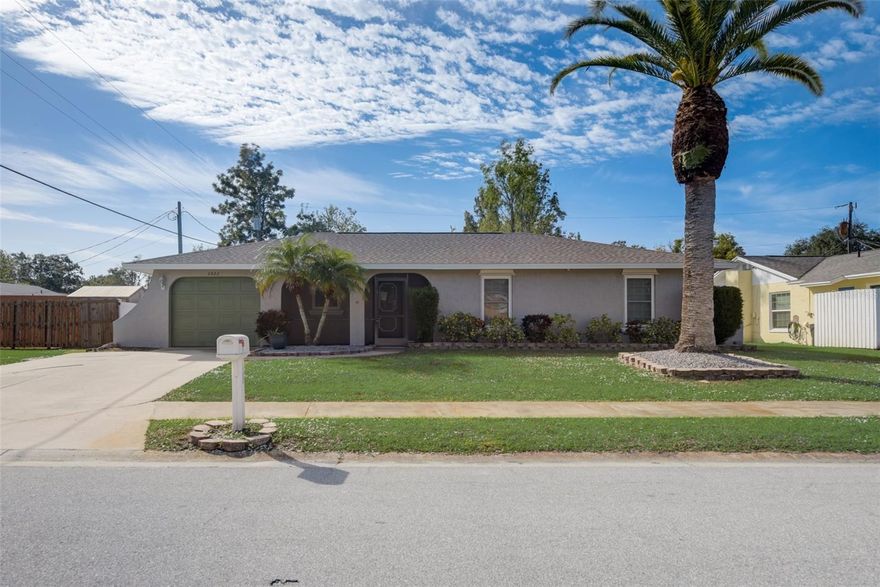 Come check out this move-in ready POOL home in Lake Sarasota! Block home with newer double paned windows, 2023 roof, 2020 AC, fresh interior paint and more! Entering home you are greeted with vaulted ceilings and views to the sparkling pool. Kitchen features bright cabinets, stainless steel appliances and new granite countertops. Primary suite has its’ own private bath and walk in closet. Two secondary bedrooms share a bath and one of the bedrooms has a built-in murphy bed. The real star here is the beautiful patio and screened pool! Large covered patio gives you plenty of shade and entertainment space as you enjoy the oversized and sparkling pool. The yard is fully fenced for privacy and also includes a nice sized shed. Lake Sarasota is just minutes away from I-75 for easy commutes with quick access to beaches, shopping, restaurants and cultural attractions. Convenient to A-rated schools as well! Come check out this move-in ready home and make it yours!