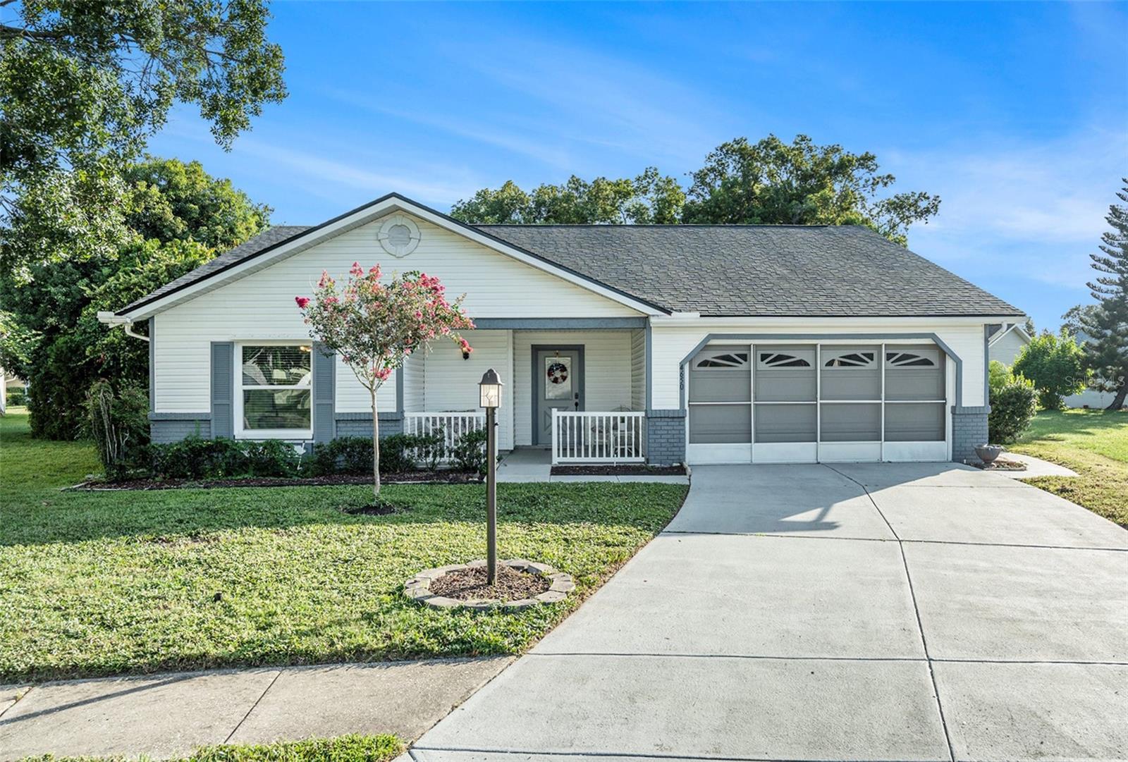 Welcome to 4650 Gazebo Court, a beautifully updated and truly move-in-ready home located in the highly sought-after Heritage Lakes community. From the moment you step inside, you’ll feel the warmth and charm of this thoughtfully renovated residence, offering a perfect blend of contemporary style and practical comfort.
This spacious home features three generously sized bedrooms, with one ideally suited as a home office or guest suite. Both bathrooms are elegantly updated with high-end tile work, and the primary suite includes a built-in ceiling heating element—an added luxury for cooler mornings.
At the heart of the home is a beautifully remodeled kitchen featuring abundant cabinetry, modern finishes, and plenty of storage—perfect for everyday cooking or entertaining. Additional upgrades include double-pane windows with hurricane shutters, updated flooring, light fixtures, and newer roof, HVAC, dishwasher, and water heater.
Enjoy peaceful mornings and relaxing evenings on the screened front or back porches, or take advantage of the versatile, air-conditioned two-car garage with full-size washer/dryer, utility sink, and attic storage. The garage also features protective screens for added comfort.
Located in a welcoming 55+ deed-restricted community with low HOA fees and fantastic amenities, this home offers both convenience and lifestyle. Pet-friendly and flexible, Heritage Lakes is a place you’ll love to call home.
Schedule your private showing today—this one won’t last!