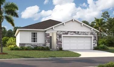 One or more photo(s) has been virtually staged. Under Construction. Wynnstone is a thoughtfully planned community nestled in the heart of one of Florida's fastest-growing counties. Located in Davenport, it offers the perfect combination of tranquility and everyday convenience. Just 12 miles southwest of Disney and minutes from the shops and restaurants of Posner Park, everything you need is close to home. With Highway 27 less than a mile away and I-4 just minutes from your door, getting to Central Florida attractions or the Gulf Coast is quick and easy. Stanley Martin at Wynnstone's elegant single-family homes start from the mid-$300s and feature open-concept layouts, modern finishes, and flexible designs designed for comfortable everyday living. But life here goes beyond your front door. Enjoy scenic walking trails, relax by the pool and cabana, or spend time with loved ones at the playground and dog park. It's a community designed to connect, relax, and fully enjoy Florida's outdoor lifestyle. Wynnstone isn't just a place to live: it's where comfort, convenience, and community come together. Come discover where your next chapter begins.
The Portland is the perfect plan to take advantage of the Florida lifestyle. In this home, guests are greeted by a covered entryway that leads to a spacious living area on the main level. No matter where you are in this space, the open floor plan is a great place to entertain family and friends. The kitchen island allows for natural movement through the main level, keeping the kitchen as the focal point of the home. Two spacious bedrooms share a bathroom on the main level, and the true showcase of this home is the primary suite, which offers the utmost in luxury and privacy. It has everything you need with dual vanities, a large walk-in closet, and a walk-in shower. This home is an oasis for those looking for a new construction home, built for the way you live!