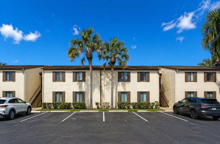 One or more photo(s) has been virtually staged. Tucked inside a quiet, well-established community, this second-floor condo offers a comfortable and practical living option with easy access to I-275, Tampa, downtown St. Petersburg, and the airports. The second-floor location adds an extra layer of comfort, a bit more privacy, and added peace of mind during storm season. The unit has been well maintained over time and shows clean, making it easy to move right in while still offering the flexibility to update and tailor the space to your own style over time. The main living area features durable vinyl flooring for low-maintenance living, and the interior was freshly painted in November 2025. Step outside to your newly installed composite balcony (February 2026), a great spot to unwind or enjoy a quiet morning.

With a functional layout and a location that keeps everyday conveniences within reach, this condo offers a comfortable place to live today with room to make it your own. It’s a versatile option that works just as well as a primary residence, a seasonal retreat, or an investment property.