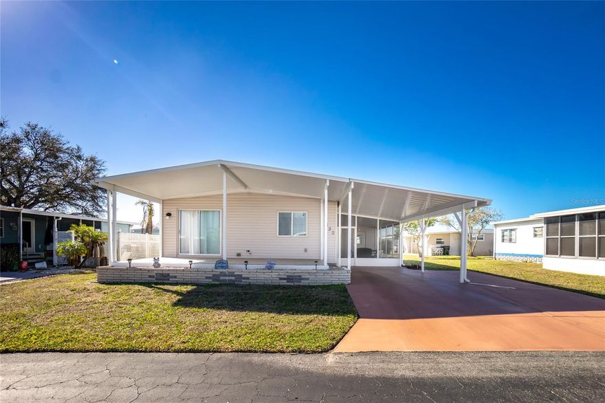 Welcome to easy Florida living in the heart of Venice! This meticulously maintained 2 Bed/2 Bath home is located in a highly sought after 55+community just minutes from everything that makes Venice so special. Being offered turnkey, this home is truly move in ready and has been updated with a newer roof, A/C, water heater and electrical, giving peace of mind to its new owners. The spacious screened lanai is the perfect spot to enjoy your morning coffee or unwind in the evening breeze, while the covered carport adds every day convenience. Located in a pet friendly community with low HOA fees and situated in a NO FLOOD ZONE. This property offers both value and security. Residents enjoy an active lifestyle with resort style amenities including a community pool, shuffleboard, putting greens, bocce courts, library and clubhouse with a full calendar of social activities. Just 10 minutes to Venice's beautiful beaches and charming downtown filled with restaurants, shopping and theater. This is your opportunity to own a piece of paradise at an incredible value.