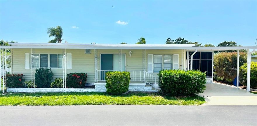 Inviting & Sunshine filled 1100 sq. ft. Doublewide, with 2 spacious Bedrooms, 1 1/2 Baths, large Florida Room, & relaxing Screen Room to enjoy! When entering the home, you are in awe to see the open feeling with all the beautiful & impressive upgrades! Gorgeous brand new Kitchen, with soft close drawers, upgraded appliances, quartz counter tops, stainless drop-in sink, and plenty of storage! All new paint, drywall interior, and laminate/ceramic tile floors, with plywood sub-floors. Upgraded lighting to see, and attractive panel doors! 2 skylights, walk-in closets, and designer ceiling fans! Inside new Washer/Dryer, for your convenience! Brand new Central Air/Heat Unit, with full warranty being installed. Insulated Roof Over, with Vinyl Siding! Hurry to see this Resort Inspired, Maintenance Free Haven, in this 5 Star Resident Owned, Active 55+ Community of Grosse Pointe. Cash only! Asking $189k, includes the share! No Lot Rent! Low $181. per mo. maint. fee! Very close to Largo Shopping Mall, Restaurants, Movies, Golf Courses, Beaches, VA Hospital, Airports, and all you would want! Small pet ok!