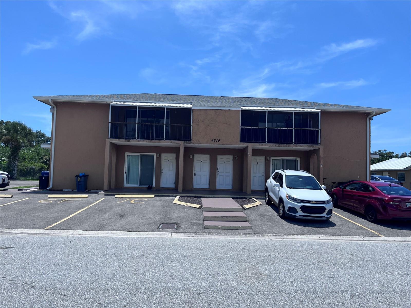 This second floor 2 bedroom, 2 bath apartment has just been freshly painted and cleaned. Two designated parking spaces. Washer and dryer hook-ups in closet near kitchen. Pest control, lawn care, water, sewer and trash takeaway all included in the rent. Security of $1,500, application of $100 and lease prep fee of $100 and the first month's rent due before move in. Sorry, no pets.