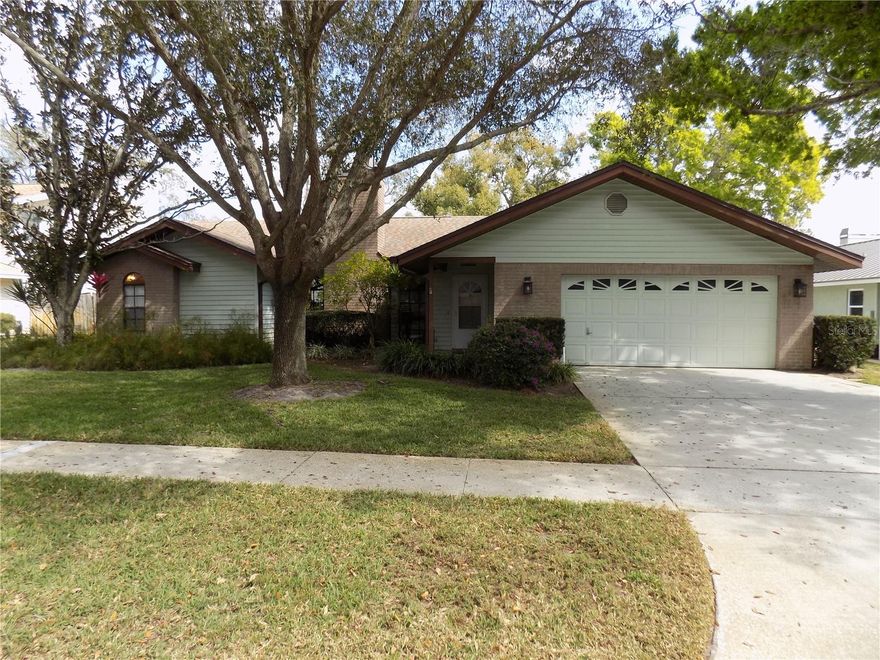 Beautiful & well maintained 3 Bedroom / 2 bath split bedroom plan pool home! Located on a quiet tree lined cul-de-sac with sidewalks, in the heart of Pinellas County, and backing to a preserve area with no rear neighbor(s)!  Features include: A 1 year new A/C system  (Mar. '25); Roof only 8 years old; Large vaulted screen enclosed heated pool with spill-over spa; Wood-burning fireplace in the great room currently with an electric insert (removable); Soaring vaulted ceilings; Attractive laminate-wood flooring & ceramic tile; Large quarter acre lot with irrigation system on shallow well; Inside utility room with Stainless Steel washer & dryer; Convenient to great shopping, restaurants, etc. & just minutes to the sparkling Gulf beaches! Sold "As Is, with right to inspect". *Attach pre-approval for  financing or proof of funds with any offer.  See media: photos & virtual tour!