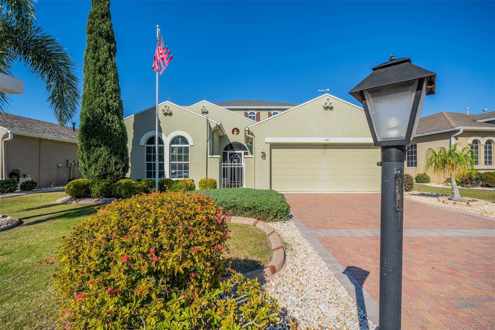 $5,000 INCENTIVE TO BUYER***Experience grandeur in this stunning multigenerational home within the exclusive Renaissance Country Club neighborhood. This spacious unique home includes THREE BEDROOMS PLUS DEN and is packed with rare upgrades. The den can also be used as your third bedroom on first floor. Don’t miss your chance to own a piece of paradise in this incredible retirement community! All reasonable offers will be considered. A covered entrance leads into the large foyer. The den/office has upgraded stained glass French doors and is adjacent to the guest suite. The chef's kitchen boasts of an abundance of 42-inch wood cabinetry, NATURAL GAS STOVE, stainless appliances, granite countertops with backsplash, and a dual stainless steel sink, water softener system loop, and a reversed osmosis water system. The dinette has a view of the fifth green of Renaissance Golf Course, with sliding doors leading out to the lanai. You will love the spacious master suite with a tray ceiling, two walk-in closets, double sinks, and a fabulous shower with dual shower heads; a TV is included. The master includes handicap accessible features. All three bathrooms have GRANITE COUNTERTOPS. The great room is embellished with high ceilings, PLANTATION SHUTTERS, and remote-controlled blinds. It has a view of the golf course, includes a large screen TV, custom artwork, and a built-in SURROUND SOUND system. The living area has tile flooring and bedrooms are carpeted. Home includes 8 ceiling fans. A unique feature that sets this home apart from others is the private second-floor suite. Complete with a chair lift for those with limited mobility, the suite has its own full bathroom, walk-in closet, and sliding doors to a second lanai that overlooks the golf course. There is also a SECOND AC SYSTEM for upstairs suite. This spacious suite offers many options for prolonged guest visits, caregivers, or grandchildren. Other ideas for this multipurpose suite: craft or sewing room, home theatre, or exercise studio. As a bonus, both lanais have AC units so that they can be used year-round! Lots of storage! Note the EXTRA STORAGE SPACE under the stairway. The laundry room has a sink, storage, and room for a cabinet, folding table or shelves. The two-car garage with keypad has GLADIATOR STEEL CABINETS, and the lights outside the garage have an attention flashing feature for emergency vehicles to spot at nighttime. Security features include gated front entry, electronic peephole, RING DOORBELL a spotlight and motion detector, lightning rods to protect the home during storms, hurricane impact windows, and a WHOLE HOUSE GAS GENERATOR. The curb appeal of this home is enhanced by the brick paver driveway/walkway and decorative concrete landscape curbing, mature landscaping, a newer irrigation system, and a lighted flag pole. Roof (2020) AC Sanitizer (2013). The Renaissance neighborhood includes upgraded amenities in addition to those of Sun City Center. Enjoy the Mediterranean-style clubhouse with fine dining and bar to entertain your guests. A social or golf membership is required. Sun City Center is a golf cart community located just off I75 and within one hour of three international airports, professional sporting events, amusement parks, and beautiful beaches. It is located between Tampa and Sarasota. Come enjoy he hundreds of clubs and activities, pools, fitness centers, pickleball, tennis, softball, golf, and so much more. Membership (social) to Renaissance required.
