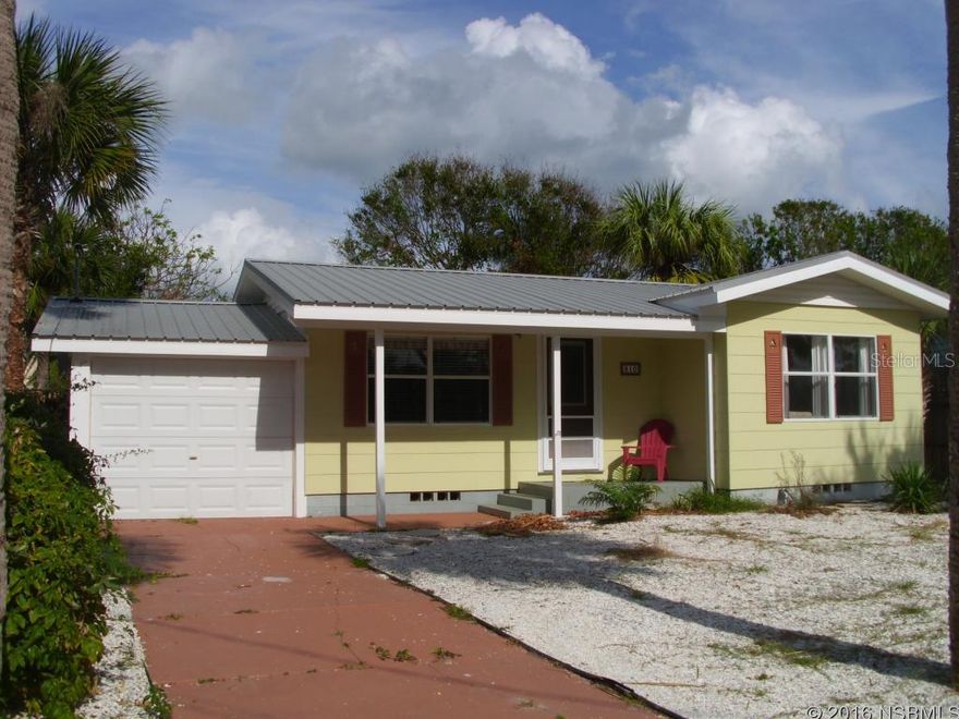 Monthly Vacation Rental Available January 2017 thru April 2017!  Walk to the ocean and enjoy gorgeous New Smyrna Beach and all that New Smyrna has to offer!  Fully furnished and equipped, 2BR 1BA, comfortable and clean home, tastefully decorated with gorgeous hardwood flooring. Kitchen features stainless steel appliances. Dining room opens up to large backyard with huge rear deck for entertaining, plus an outside shower.  Sleeps 3-4 people. Pets are restricted. Monthly Rentals are charged 12.5% Florida Sales & Resort Taxes, cleaning fee and processing fee. Home is Currently listed for sale. ;For Sale