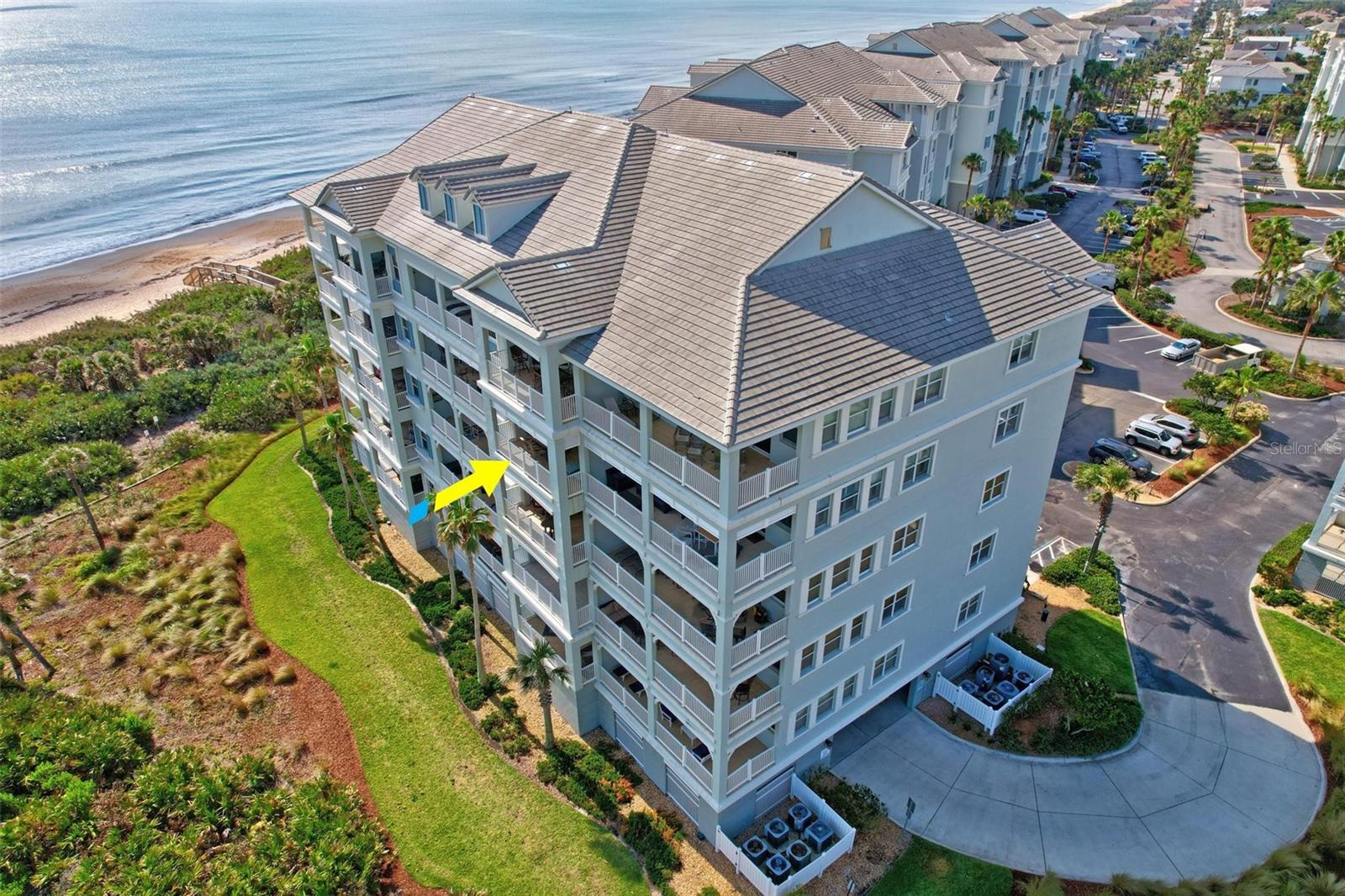 LOCATION! LOCATION! OCEAN! OCEAN! This Cinnamon Beach oceanfront condo is a perfect place for a vacation getaway or year round living in the areas best kept secret. The ocean and golf course views are abundant in this most sought after building in the complex. Beautiful tile and luxury vinyl plank floors lead you to the kitchen with granite countertops and solid wood cabinets. LVP in all bedrooms with the Master's suite boasting walk in closet, dual vanity, tile walk in shower and tub. Spend your early mornings on your balcony and be mesmerized while watching the sun rise and listening to the sounds of the ocean waves. Also, take your front row seat on your balcony to watch golf on the 8th green of Nicklaus Ocean Course. Amenities for your enjoyment; oceanfront heated pool, 2nd heated zero entry pool & water splash zone, fitness center, jacuzzi, cafe and game room. Check out why Cinnamon Beach is a favorite for many.