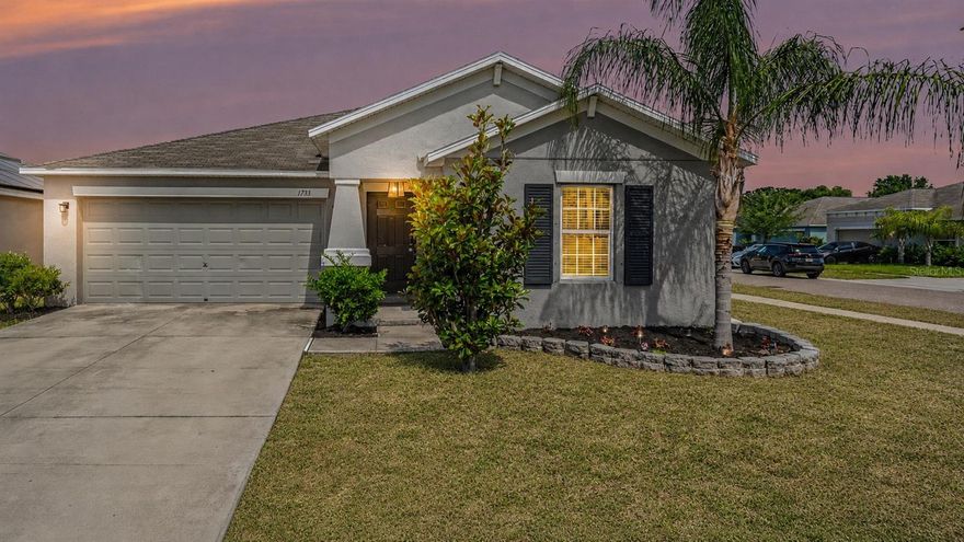 Welcome to Hawks Landing in the Wynnmere East community of Ruskin, where comfort, function, low HOA fees, and everyday convenience come together on a spacious corner lot. This well-designed home features high ceilings, an open layout, and a desirable split-bedroom floor plan that offers both privacy and easy flow.

The kitchen sits at the heart of the home and opens beautifully to the great room and dining area, making it ideal for entertaining or everyday living. You’ll love the solid surface countertops, ample cabinetry, newer appliances, breakfast bar, and designer tile backsplash. Tile flooring runs throughout the main living areas, kitchen, bathrooms, and laundry room, while the bedrooms feature comfortable carpet.

The private primary suite is located off the dining area and offers a large walk-in closet and ensuite bath with dual sinks and a walk-in shower. Down the hall, two additional spacious bedrooms share a full hall bath, creating a functional layout for family, guests, or a home office. Updated lighting and ceiling fans throughout the bedrooms add comfort and style.

Additional features include a large laundry room, sliding glass doors off the dining area leading outside, and a two-car garage. Set on a large corner lot with low HOA fees, this home gives you extra yard space, an open feel, and added value.

Hawks Landing is ideally located in Ruskin’s SouthShore area, with convenient access to I-75, local schools, shopping, dining, and nearby Gulf Coast beaches. 

High ceilings, a smart split layout, updated touches, low HOA fees, and a prime corner lot, this one checks the boxes without trying too hard.