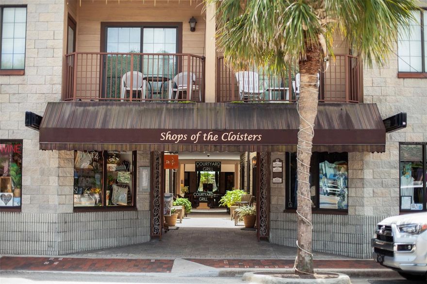 LOCATION, LOCATION, LOCATION.  Rare Turnkey Opportunity to operate in the heart of New Smyrna Beach.  This unique 5 parcel property previously operated as Courtyard Bar & Grill and Giftz upscale gift shop on the busy historic Flagler Avenue adjacent to one of the most visited beaches in Florida.  Flagler Avenue is lined with shops, restaurants and three quaint hotels.  The listed properties include:  Retail 1170 sq.ft. with Flagler frontage.  Restaurant 920 sq.ft. features gas stove and hood system, refrigerator, prep station and bar area with intimate feeling including bar stools and 3-4 tables.  Bar also includes ice machine and beer tap.  Courtyard features 900 sq.ft. of charming covered seating currently operating under an existing lease.  A residential unit is located on the second floor directly above the gift shop.  Well maintained 3 bedroom, 3 bath, 1440 sq.ft. open floor plan with a covered balcony facing Flagler and a covered rear patio overlooking the courtyard.  The condo includes an enclosed one car air conditioned garage.  The residence is perfect for Owner or Manager and is being offered at $420,000 with the purchase of the commercial parcels