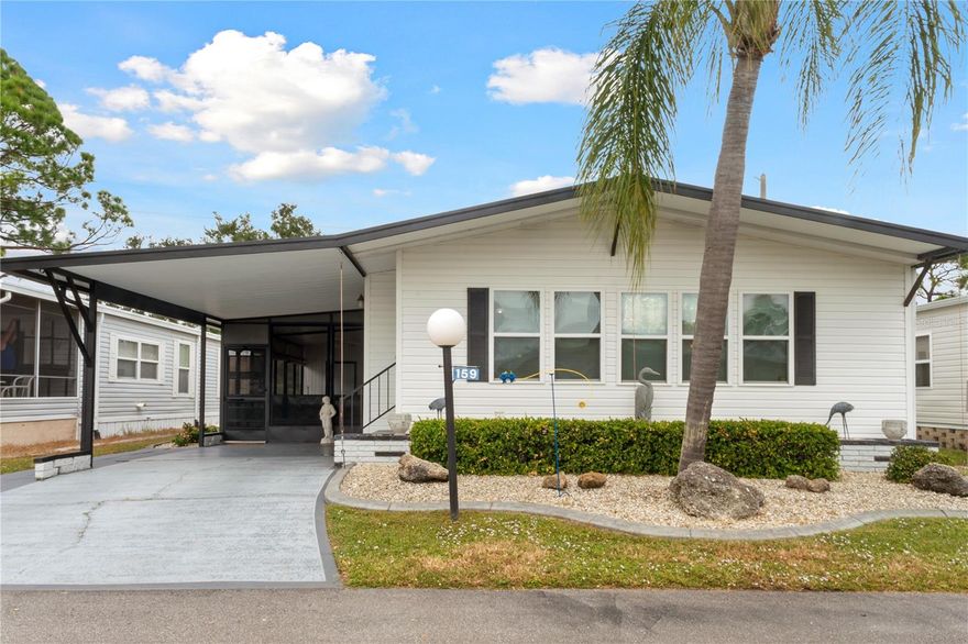 Welcome to Lazy River Village! One of the premiere (if not THE best) 55+ waterfront manufactured park in all of Sarasota and Charlotte counties! The BEST amenities, clubs, and selection of activities you will find in any co-op park in all of Sarasota county and even Charlotte County. Lazy River is located on the banks of the beautiful Myakka River. This ***well-cared for*** 2 bed 2 bath home offers comfort, location, privacy, in this pristine park. Located in the Pet area of Lazy River, the backyard offers your fury best-friend plenty of green space.  As for the inside,  as soon as you step inside you will notice the Bamboo wood flooring and the remolded 2016 kitchen. The home is truly spacious for entertaining. Plywood subfloors in kitchen, living room, dining room & hallway.  Roof is 2015, A/C 2017, windows in 2014, remodeled kitchen in 2016. Furnishings available. Be prepared to enjoy Florida's wildlife at it's finest! The spring training homes of both the Atlanta Braves & the Tampa Bay Rays are just a minutes away. The world-renowned Gulf of Mexico beaches are all within 30 minutes or less! 1) Englewood beach, 2) Casperson Beach (GREAT for shelling), 3) Venice Beach (shark tooth capital of the world), 4) Brohard Paw Park, 5) Nokomis beach (you've GOT to experience the weekly drum circles), 6) the island gem of southwest Florida: Boca Grande... And finally: 7) Siesta Key in Sarasota has been ranked multiple times as the number one beach in the nation and is a mere 35 minutes away. Lazy River Village offers a lifestyle that every retiree dreams of. You have the quaint downtowns of Venice and Punta Gorda--both cities are often ranked as Top 10 destinations in the country for retirement. Another local favorite, Englewood, is a cozy, fun beach town on the Gulf of Mexico. If you enjoy an abundance of activities, you will have plenty to choose from in Lazy River Village: Pickle ball, tennis, bike clubs, card clubs, and pontoon boating. They even have a professional woodworking shop. A low monthly fee of $288 includes all the amenities. There are other amenities for an extra fee, such as a marina slip if your home is not located on the water. The residents of Lazy River Village agree: Lazy River is a community that offers it all. Remember, don't miss your chance to see this home!