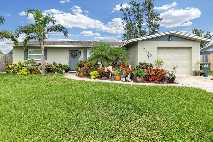 Located in one of the area's most sought-after neighborhoods—popular with young families and investors alike—this updated home is full of character, comfort, and convenience. Nestled in a warm, welcoming, and kid-friendly community, this home offers both lifestyle and opportunity.

Inside, you’re greeted by a sun-filled living room featuring a large picture window overlooking the front yard. The layout flows seamlessly into a spacious, open-concept kitchen and dining area, complete with a cozy farmhouse table nook—perfect for gatherings.

The kitchen is a standout with its cabinetry, granite countertops, stainless steel appliances, modern glass tile backsplash, under-cabinet lighting, and a window view to the lush backyard.

Step through to a generous screened porch, where tiled floors and an artistic wood accent wall create an ideal indoor-outdoor retreat. Just off this area is a versatile office or guest bedroom—perfect for remote work or hosting visitors.

The fully fenced backyard is ready for play and entertaining, featuring new sod and landscaping, a fire pit, and plenty of space to make it your own.

Bathrooms have been refreshed with new toilets, vanities, cabinetry (guest), and fresh paint. The single-car garage includes a washer, dryer, and deep utility sink, with additional exterior parking conveniently located next to the driveway.

Major updates include new electrical and a water heater in 2021

Enjoy a central location just minutes from Downtown Bradenton, the vibrant art district, and the pristine beaches of Anna Maria Island. With dining, shopping, and activities all nearby, this home checks every box for comfort, style, and smart investment.