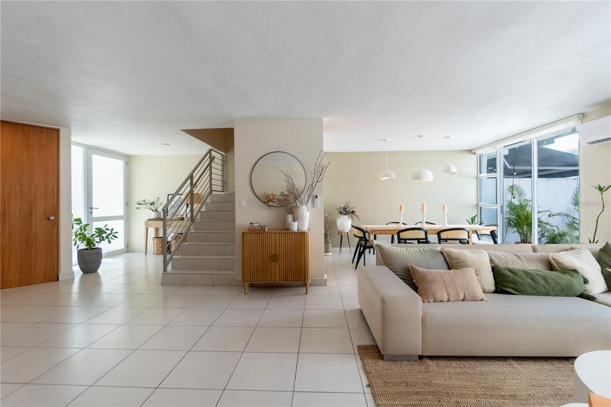 Located in the exclusive gated community of Praderas de Guaynabo, this modern townhouse offers the perfect blend of comfort and contemporary living. The property is fully furnished and equipped, featuring 3 bedrooms, 2.5 bathrooms, a modern kitchen, open living and dining area, terrace, and a 2-car garage. The community provides excellent amenities, including a park, recreational areas, gazebo, and swimming pool, all within a secure and family-friendly environment conveniently situated in Guaynabo.