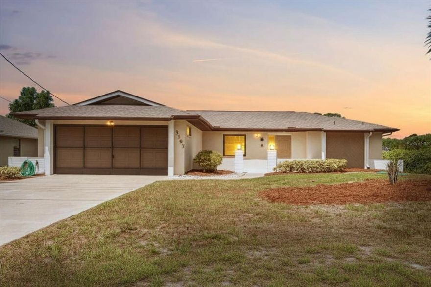 Welcome to your own slice of waterfront paradise with quick Gulf access, wide canal views, and everything a boater could want, including a boat lift. Spend your days on the water and your evenings unwinding on the expansive lanai, enjoying the pool and taking in breathtaking western exposure sunsets. From the moment you walk through the front door, your eyes are drawn straight to the outdoor living space through pocketing glass sliders, creating that seamless indoor outdoor Florida lifestyle buyers are looking for. Inside, this light filled home features volume ceilings with decorative beams in the great room and an updated kitchen with custom hardwood cabinetry, soft close drawers, granite countertops, a breakfast bar, and stainless-steel appliances. The spacious primary suite offers a sitting area with direct access to the pool, dual vanities, a walk-in shower, and generous his and hers walk-in closets. The guest bathroom provides convenient access from both the interior living space and the pool area, offering a functional layout similar to a Jack and Jill design. Major updates provide peace of mind, including a new roof in 2022, hurricane impact windows in 2020, roll down shutters on lanai, a pool heater in 2019, and a new septic in 2015. Conveniently located near shopping, dining, and medical facilities, this home combines comfort, style, and the best of Florida waterfront living.