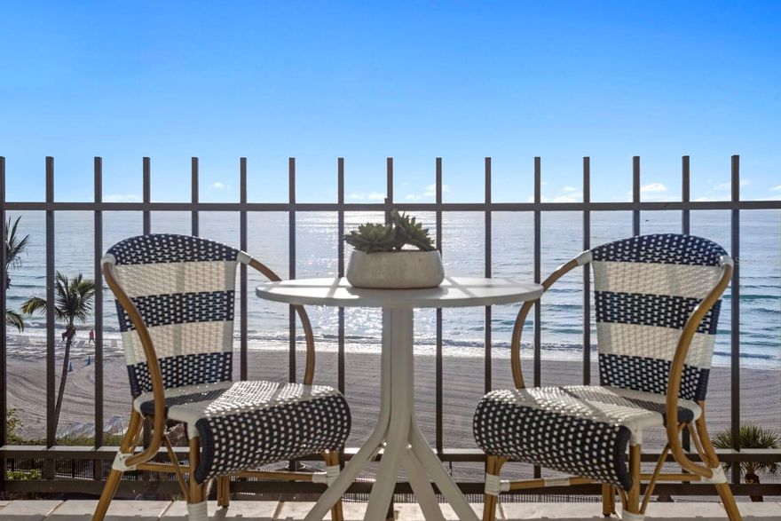 The view everyone wants can be yours from this incredible direct beach front condominium with FULL gulf views in the sought-after Lido Beach Club. Located in the southwest corner on the 5th floor, this wonderful condominium features a great open floor plan and spectacular views everywhere with designer finishes including stone counters, travertine floors, and gourmet kitchen with stainless appliances and wine refrigerator. On site management and secure entry. The Lido Beach Club is located among some of Sarasota's most desirable and luxurious beachfront properties, and just minutes from St. Armands Circle, one of the best shopping areas in Florida with cafés, boutiques and fine dining, and easy access to the culture, restaurants, Farmers market, and shops in Downtown Sarasota. This is Island living at it's best!