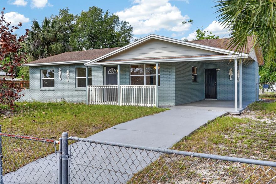 SELLERS ARE HIGHLY MOTIVATED! Welcome to 1060 E Patrick Circle in Daytona Beach! This beautifully updated home offers the perfect blend of comfort, functionality, and value. Featuring an open-concept layout with durable luxury vinyl flooring in the main areas and fresh carpeting in the bedrooms, the interior feels bright, spacious, and move-in ready.

The kitchen is equipped with modern cabinetry, ample counter space, and a seamless flow into the main living area, making it ideal for everyday living or entertaining. The home also features updated bathrooms and a convenient indoor laundry area.

The primary suite offers a comfortable retreat with its own bathroom and generous closet space.

Step outside to a large, fully fenced backyard with plenty of room for pets, play, or future additions. A detached shed provides extra storage, and the open space offers endless possibilities for outdoor enjoyment.

The covered carport and extended driveway allow for ample parking, while the inviting front porch adds charm and curb appeal.

Conveniently located near shopping, dining, schools, and just a short drive to the beach, this property is perfect for first-time buyers, investors, or anyone looking for an affordable home in a central location.

Don’t miss your opportunity, schedule your private showing today!