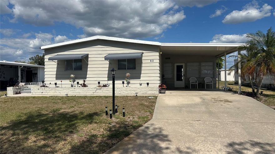 Welcome to Shadow Brook, an All-Ages, Pet Friendly, mobile home park in North Palmetto. This 1982 Manufactured home is a Rare Gem since it features 3 BEDROOMS, 2 bathrooms, 1008 square feet, a large, enclosed Lanai that is a great area for entertaining family and friends. The home was recently remodeled including all new Luxury Vinyl Plank Flooring, some new appliances, a New TPO Roof installed in 2024 with a lifetime warranty, and a New AC system installed in 2024.  There is also Indoor Laundry and there are ceiling fans in all 3 bedrooms and the living room with recent updates to both bathrooms have been totally updated showers, vanities and toilets. With all of the BIG Ticket items already completed, you will have peace-of-mind knowing this home is a solid purchase. Shadow Brook features a heated community pool, shuffle board courts and a clubhouse with a library and billiards room. The Quarterly fees are $650 and includes Cable TV, Internet, Sewer and Water plus this a great location located near the Sunshine Skyway Bridge and I-75 and the beautiful beaches of Anna Maria Island are a short drive away.  Schedule your appointment and start living your best Florida life!