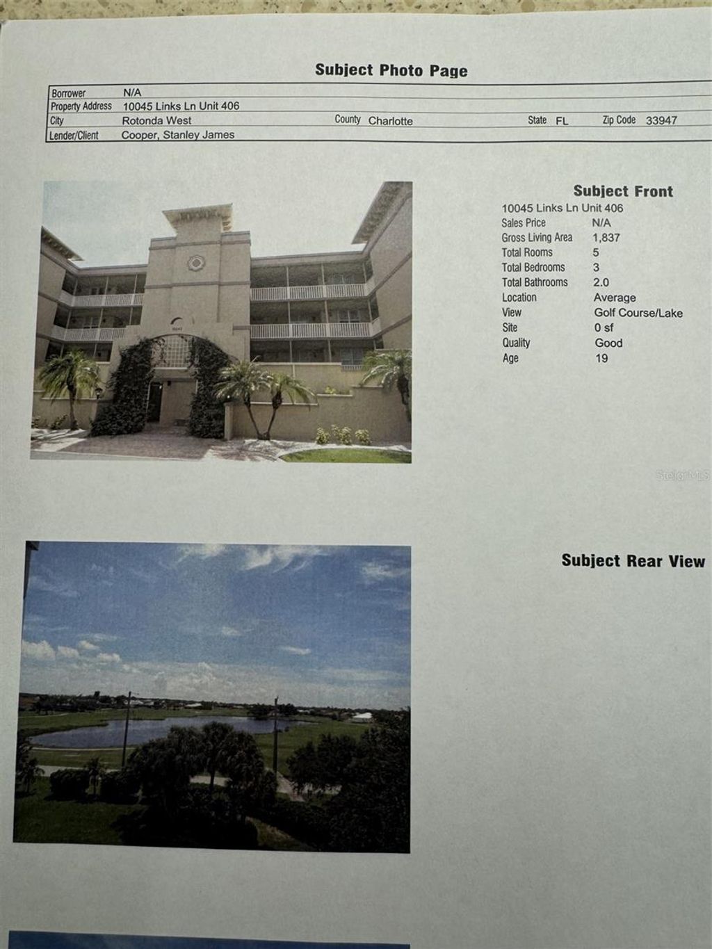 Photo of 10045 Links Lane #406, Rotonda West, FL 33947 (MLS # A4665622)