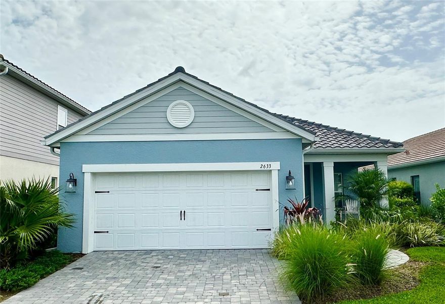 Welcome to this beautifully maintained 2022-built single-family home in the desirable Windward at Lakewood Ranch community. Offering 3 bedrooms, 2 bathrooms, a den, and 1,861 sq ft, this home blends comfort, style, and functionality. The home is unfurnished and available for a 6–12 month lease, starting July 1st. Utilities are the responsibility of the tenant. (Gas, Power, Water, Wifi)

As you enter, you're greeted by a flexible den with French doors, perfect as a home office or a potential fourth bedroom. The home includes a 2-car garage and a well-appointed laundry room featuring a washer, dryer, utility sink, and lower cabinetry for storage.

The heart of the home is an open-concept living area that combines the dining room, living room, and kitchen, creating a bright and airy space ideal for relaxing or entertaining. The kitchen is outfitted with white cabinets, GE stainless steel appliances, and a gas range, offering both function and modern style.

The primary suite is privately located at the rear of the home and features two walk-in closets (one in the bedroom and one in the bathroom), double sinks, and a walk-in shower. The two additional bedrooms each offer walk-in closets and share a hall bathroom with a tub and a linen closet nearby.

Step outside to a screened-in extended lanai, where tall palm trees provide natural privacy, perfect for quiet evenings or morning coffee.

Windward is an amenity-rich community offering a resort-style lifestyle. Residents enjoy access to a clubhouse with social activities, resort-style pool, fitness center, walking trails, pickleball, and tennis courts. Located just minutes from Waterside Place, with its restaurants, shops, and lakefront entertainment, and only 20 minutes to downtown Sarasota and Gulf Coast beaches.