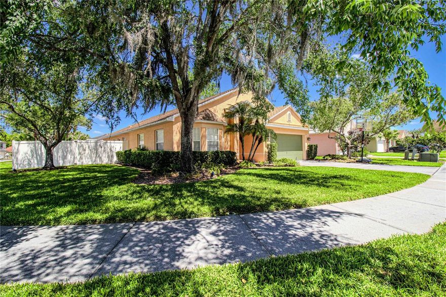 REDUCED - SELLER MOTIVATED - PRICED TO SELL  ...  Plus -Enjoy peace of mind with a seller-provided 1-year Home Warranty.  OVERSIDED - FULLY FENCED CORNER LOT in highly desirable area/community of Oldsmar - Preserve At Cypress Lake.  4 Bedrooms, 2 Full Bathrooms, no carpeting, only wide-plank flooring & ceramic tile throughout.  Separate Living/Dining Room area (currently being used for home Theatre/Office set up).  Enjoy another separate Gathering Room.  Large Eat-In Kitchen has Breakfast Bar opening to Gathering Room - perfect for entertaining or everyday living.  Stainless Steel Appliances, Granite Counters, Pantry, Roll-Out Cabinetry.  Connects to inside Laundry Room includes Washer/Dryer.
Primary Bedroom large enough for King size Bedding, large Walk-In Closet.  Private Ensuite full Bathroom with separate Shower, Garden Tub and Dual Sinks.  Other 3 Bedrooms are adequately sized and share another full Bathroom.  Closets are equipped with custom closet systems.  Plantation Shutters on formal Living Room, Dining Room and Kitchen windows.
The outdoors will not disappoint.  Screened Lanai features amazing Pool for all your recreation, relaxation & oversized extra Patio space - all under the screened area.  Enjoy additional entertaining or everyday living space with grassed area in back yard and another large Paver Patio - perfect for Grilling, Fire Pit, taking in the sun or sitting under an umbrella.  Roof installed in 2017.  New Hot Water Heater in 2025.  Location is SUPBERB ... close to Forest Lakes Elementary, YMCA, Cypress Forest Recreation Center/Waterpark-Spray Park Splash Pad.  Enjoy the nearby Nature Trail, Restaurants, Stores, Oldsmar Flea Market, BMX Complex, Oldsmar Hockey Complex, Ball Parks, convenient to Airport, directly down Tampa Road to all the happenings in Dunedin Main Street, Honeymoon Island and all the other Beaches in the area.
Enjoy the holiday festivities this community has sponsored - riding on a horse drawn wagon to view neighborhood houses that have decorated.  OLDSMAR & Preserve At Cypress Lakes is the place to be !!!