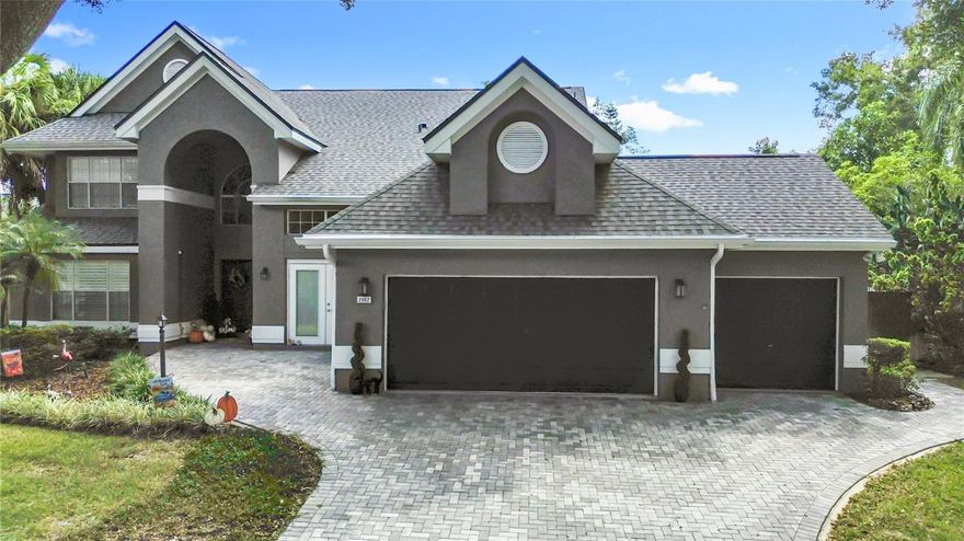 Welcome to your private retreat in Lexington Club! Tucked away in one of Apopka’s most desirable communities, this beautifully maintained solar-powered pool home offers nearly 3,000 square feet of living space designed for comfort, style, and everyday connection. Step inside to a light-filled layout featuring multiple living and dining areas, perfect for entertaining or relaxing with family. The updated kitchen shines with granite countertops, stainless steel appliances, and abundant cabinet storage, flowing seamlessly into the main living area for effortless hosting. Upstairs, the spacious primary suite is a true retreat, complete with soaring ceilings, a cozy sitting area, and a luxurious en suite bath with dual granite vanities, soaking tub, and walk-in shower. Three traditional bedrooms are located upstairs, plus a room off of the master and office on the first floor. Step outside to your own backyard oasis—an expansive screened-in pool recently resurfaced and enhanced with new travertine tile and a French drain, creating a stunning, low-maintenance outdoor space perfect for year-round enjoyment. The covered patio and fully fenced backyard offer privacy and relaxation amid lush landscaping. Major updates bring peace of mind, including a new roof (2023), A/C (2024), water heater (2019), and solar panels for added energy efficiency and long-term savings. Seller is willing to pay off solar panels with an acceptable offer or willing to accept a lower offer if the buyer is able to assume the payment of $195 a month through sun run. A transferable termite bond provides an extra layer of protection for future owners. Located in Lexington Club, a quiet, established community with tree-lined streets and low annual HOA fees, you’ll enjoy easy access to shopping, dining, and major roadways. Experience the perfect balance of space, sustainability, and style—schedule your private showing of today!