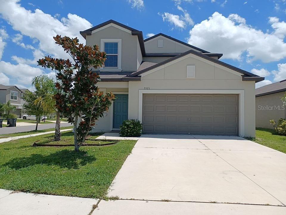 Beautiful 5-bedroom, 2.5-bathroom home that perfectly balances luxury, comfort, and convenience. This spacious home has an open floor plan with open access to the kitchen and living areas! The kitchen is features granite countertops, stainless steel appliances, large pantry and a “breakfast island" with ample seating! The master suite is on the first floor and features a large walk-in closet and spacious master bath with extended-sized shower and "his and hers" sinks. An additional bedroom and full bath on this floor can be used as a home office or a guest suite. Four additional bedrooms and a full bathroom are on the second floor as well as a sizable loft that can be used as additional living space! Located within driving distance of Tampa, St. Pete, Bradenton and Sarasota, this beautiful home is just waiting for you!