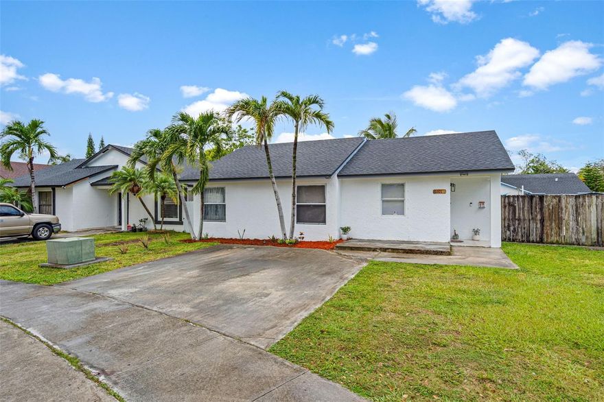 This Homestead Homebase is waiting for your personal touch! This 3-bed, 2-bath house is everything you could ask for in a Miami-Dade paradise. Step inside to find a gorgeous modern color scheme and decorative tile layout throughout. Hosting guests is a breeze in the spacious kitchen, and the living room offers convenient access to the patio through sliding glass or French doors. Outside, you can relax under the patio awning or enjoy the abundant garden space. The property is fully fenced for privacy and features a large exterior area complete with a new storage shed. The exterior space offers plenty of room for parking additional vehicles, a boat, or even a future pool. New Roof (May 2026), New AC (2025), and Tankless Water Heater (2024). The location is ideal, with parks, highly-rated restaurants, and shopping nearby. Commuting is easy with quick access to US-1, Florida Turnpike, and the Beautiful Florida Keys are just 45 minutes away. Call today before this one gets away!