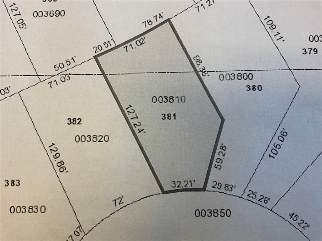 WATER RIDGE SUB - Land