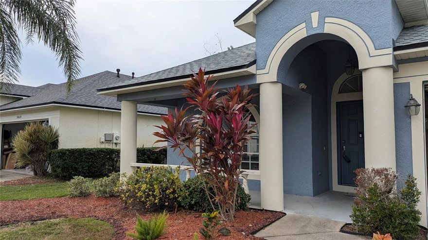 Beautiful home in desirable Westwood Lakes. Located behind the gates on a quiet cul-de-sac, this home features tile in all the wet areas, elegant columns and plant shelves throughout. Brand new Luxury Vinyl Flooring in the 3 extra bedrooms matching the flooring in the family room and Living room and dining room. Excellent flow and a very popular floor plan. The spacious kitchen features a breakfast bar that spills in to the family room and a roomy breakfast nook.  BRAND NEW GRANITE COUNTERS COMING SOON!!!  NEW SINKS AND COUNTERS FOR KITCHEN and BATHROOMS!  WOW!!! The master suite features garden tub and two sinks along with large walk in closet. Relax and enjoy tranquil pond and conservation views from your screened in lanai. Wonderful private sanctuary space. Watch Egrets, turtles and deer from your backyard and lanai. This terrific home home is conveniently located to High rated schools, restaurants, Citrus Park Mall and Tampa Int'l airport. Washer /Dryer is in very good condition but is offered AS-IS. Home is available immediately...Brand new roof installed 2025. Like new AC unit. Professionally cleaned and ready for move in!