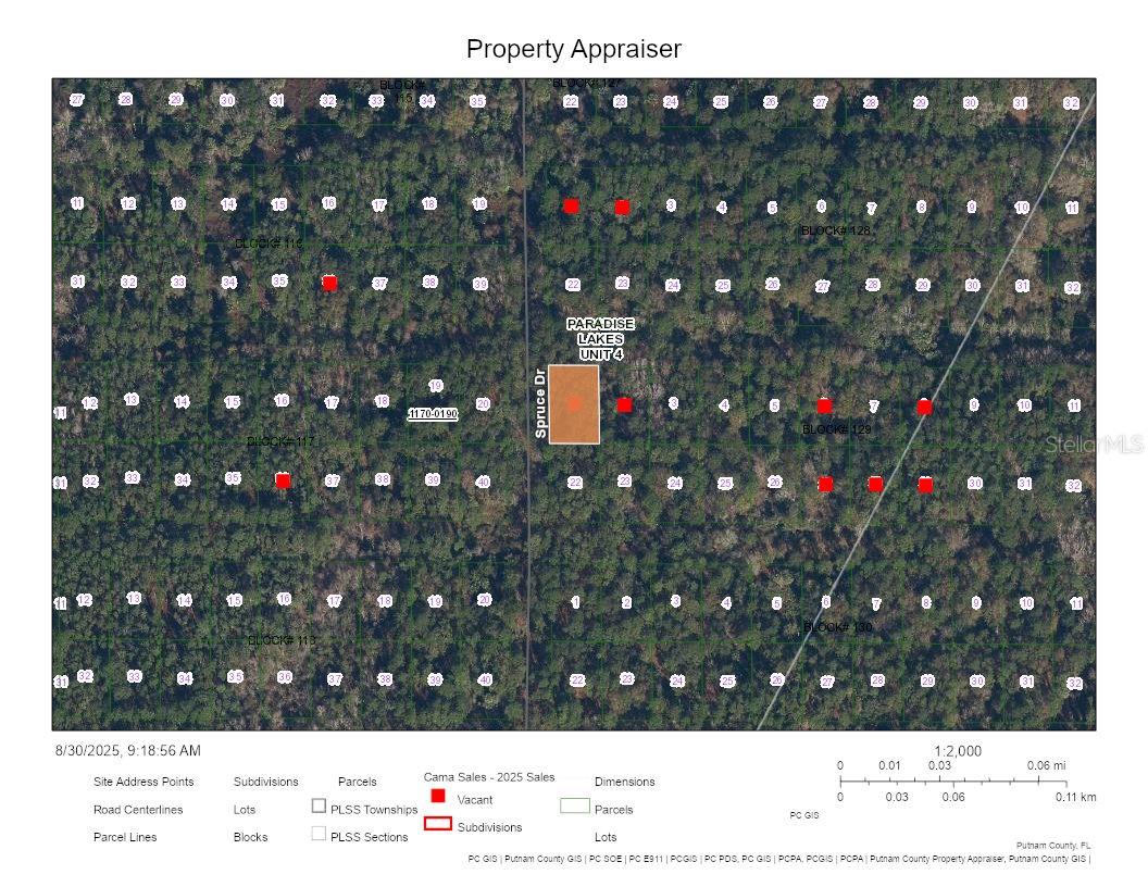 PARADISE LAKES SUB - Land