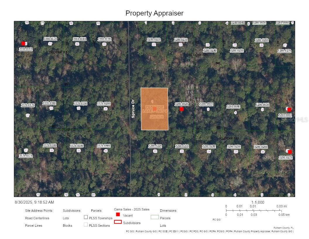 Nestled in the quiet community of Paradise Lakes, this .23-acre (10,019 square foot) lot in Georgetown, Florida, is ready for your dream home. With no HOA and no HOA fees, you have the freedom to build the way you want—whether that means adding a pool, an oversized garage, or creating a spacious backyard retreat. Located in an X flood zone, no flood insurance is required, giving you peace of mind along with lower ownership costs.
Georgetown offers the perfect blend of small-town charm and natural beauty. Just minutes from the St. Johns River, this area is ideal for boating, fishing, and enjoying the outdoors. Nearby towns such as Palatka, Crescent City, and Interlachen provide convenient access to shopping, dining, and entertainment while still maintaining a laid-back lifestyle. Top local schools include Middleton-Burney Elementary, Crescent City Junior/Senior High School, and Putnam Virtual Franchise, ensuring excellent educational options. For everyday needs, grocery stores like Hitchcock’s Market, Winn-Dixie, and Walmart Supercenter are all within a short drive.
When it comes to activities, you’re surrounded by some of Florida’s best-kept secrets. Spend a day at Ravine Gardens State Park, go bass fishing on Lake George, or take a scenic drive to historic downtown Palatka with its riverfront parks and festivals. Medical care is also close by with Putnam Community Medical Center and Flagler Hospital both serving the region, giving you quality healthcare within reach.
This is more than just a vacant lot—it’s an opportunity to create a custom lifestyle in a peaceful community with plenty of space and no restrictions. Build your forever home, a seasonal retreat, or even an investment property in a growing area that captures the best of Florida living.