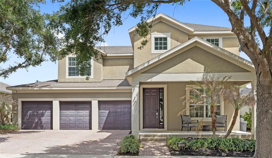 A Windermere pool home under $700K like this is hard to come by, especially on one of the best tree-lined streets in the community.
As soon as you walk in, you’re greeted by a two-story entrance and open living area that brings in great natural light and gives the home a larger, more elevated feel. The layout includes a formal dining room and hardwood floors throughout the main living areas, complemented by tile in all the right spaces.
This home is set up perfectly for both everyday living and entertaining, with multiple living and dining spaces, a powder bath, and a spacious kitchen featuring wood cabinetry, newer appliances, and direct access to the outdoor area. The primary suite is on the first floor and includes a custom walk-in closet with built-ins, along with a spacious bathroom featuring a double sink vanity, garden tub, and walk-in shower.
Upstairs, you’ll find a large loft that works great as an office, game room, or second living space, along with three additional bedrooms. One bedroom has its own en-suite, giving you a second primary-style setup.
The backyard is the highlight. A fully screen-enclosed pool with sun deck, waterfalls, brick pavers, multiple seating areas, and a summer kitchen creates a true indoor-outdoor lifestyle. There’s even a large projector screen for movie nights. The yard is fully fenced with plenty of green space left over.
Additional features include a 3-car garage, a driveway that fits up to six cars, a welcoming front porch, a large laundry room, and a newer upgraded AC unit.
Located in a highly desirable Windermere community with A-rated schools, you’ll also have access to great amenities including a community pool, covered playgrounds, walking trails, a golf putting green, and courts for basketball, tennis, and pickleball, all close to shopping, dining, and everyday convenience. Minutes from Disney and all the fun, you don't want to miss out on this truly incredible home! Schedule your showing today!