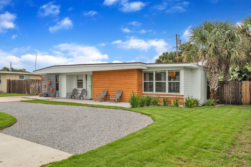 Completely remodeled North Beach home that is fully furnished for all your needs.  Move in ready!  Rent for a minimum of one month, but can rent long term as well.  With a long term lease, furnishings can be removed to make way for your own.  Walk 100 yards to beach walkover.  Walk to Dune Park.  1 mile from Flagler with restaurants, bars, etc.