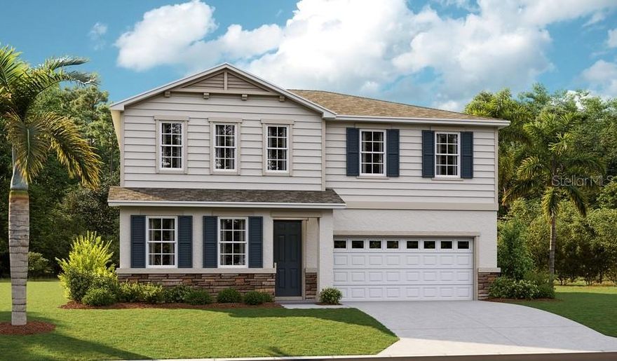 Under Construction. Full bed and bath downstairs. Second sink in bedroom 2 and master bathroom. Covered patio. Elevation G. Smart thermostat. Kitchen 2 option selected. Pre plumb for laundry sink. Window at master bedroom. Matte black fixtures. Wall tile in a all bathroom showers. Quarts countertops. Carpet in all bedrooms and stairs. Ceramic tile in all wet areas. White kicthen cabinets.  SAMPLE PHOTOS, actual homes as constructed may not contain the features and layouts depicted and may vary from image(s).