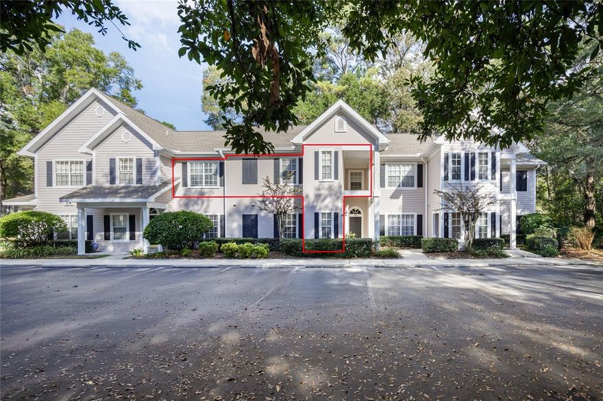 Your Private Retreat awaits! This stunning move in ready 3-bed, 2-bath 1,454 sq. ft. second floor condo located in the Links, is one of Haile Plantation's most sought after condo communities. Ascend the beautiful carpeted stairs and discover a sun drenched, open and airy split floorplan designed for effortless living. You will appreciate the home’s stunning bamboo floors and vaulted ceilings that allow the spacious living space with its convenient office nook to flow into the beautifully appointed living. This space is anchored by a charming corner fireplace — the perfect touch of coziness for quiet evenings, gatherings with friends, or those crisp Florida mornings when you just want to unwind with a morning cup of coffee or evening aperitif. The Primary suite offers a private sanctuary with a generous walk-in closet and an ensuite bathroom. Two additional bedrooms and bathroom provide the ideal setup for guests or your creative space. 

Additional highlights include parking, including a nearby designated space for boats and RVs. The Links at Haile Plantation is bordered on three sides by Hawkstone Country Clubs 18-hole Gary Player signature golf course. If you enjoy the tranquility of nature, running, biking or walking your dog on the Haile Plantation Urban Ecology Trail that is just steps away and offers a 7.5-mile nature trail that meanders through the forests, along streets to schools, past Haile Equestrian Center and the Hawkstone Country Club, and connects with other trails that are part of the Haile Plantation nature trail network. 

Residents have access to fantastic amenities like a community pool, clubhouse, fitness center, car wash area, and full exterior maintenance (including the roof). So, if you like stress free and maintenance free living then this beautiful and tranquil home is what you need and just steps from the Village Center at Haile while tucked away in its own private enclave. Enjoy the Restaurants, Shoppes and the Saturday Farmer's Market and return to the quiet, privacy of home. 

You can also get memberships to Haile Equestrian if you love horseback riding, and the Hawkstone Country Club if you prefer playing golf, tennis or pickleball, working out, swimming in their two pools, or taking part in both casual and formal dining and social activities and just minutes to I-75, Celebration Pointe, Butler Plaza, Shands, and University of Florida. The Campus Connector Route 150 provides express service from Haile Plantation to University of Florida.

Homes with a view and direct access like this are very rare and go quickly. So, if you’ve been looking for that perfect blend of convenience, comfort, and nature… this is it — where modern comfort meets peaceful, natural beauty then - Welcome Home!