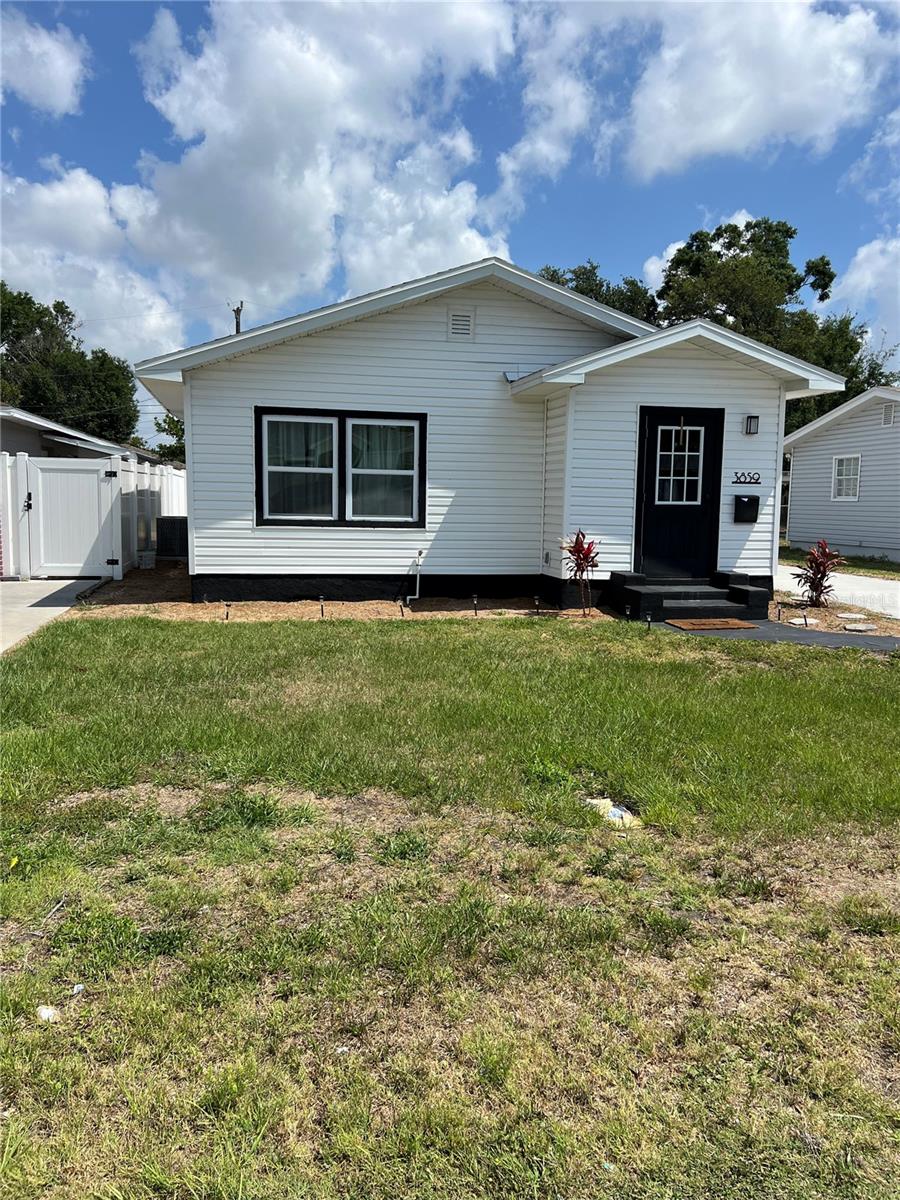 Welcome to this updated 2 bedroom, 1 Bathroom located centrally just 15 minutes to gorgeous beaches or Downtown St. Petersburg where you will explore The Vinoy, Straub Park, SPA Beach, The Pier and so much more. This high and dry neighborhood is minutes from the interstate 275 and the Sunrunner Bus connection. The Pinellas Trail, a popular trail for exercise enthusiasts is less than 2 blocks away. This home has updated, Electrical, plumbing, appliances, driveway, air conditioner and Hot water heater . The driveway provides for ample parking and wraps around the back of the home and provides a nice area for outdoor serenity.