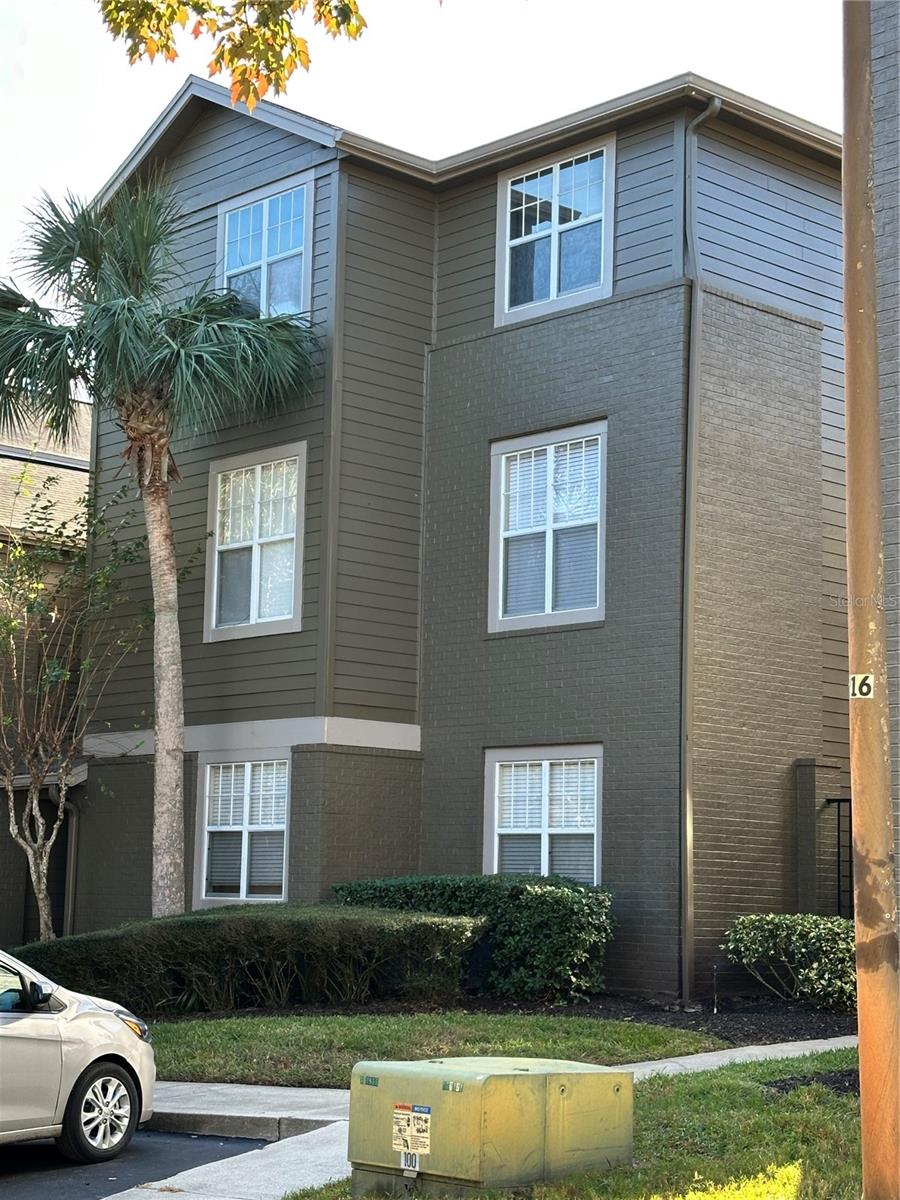 BRAND NEW A/C SYSTEM!!! Great bones and the ability to make this home a showstopper! This spacious three-bedroom and two-bathroom condo PLUS GARAGE WITH RESERVED PARKING SPACE in the wonderful community of Residences at Sabal Point is a showstopper! This open and airy home features laminate wood floors in the living and dining rooms, and tile in the kitchen, bathrooms, and laundry area. Also included in this spacious top-floor home are a full-size washer and dryer in the laundry room, conveniently located off the kitchen. You don't need to worry about storage, as the home features two walk-in closets in the primary bedroom, a linen closet in the hallway, and additional storage in the laundry room. The master bath features a double vanity and a large walk-in shower, while the guest bath offers a spacious soaking tub. You may also enjoy the resort-style solar-heated pool, tennis court, or fully equipped fitness center. The COA fees include water, sewer, trash removal, pest control, and FIBER INTERNET!