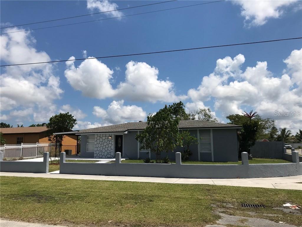 AVAILABLE NOW!! Come see this 3 bedroom, 1 bath Homested home that is finished painted and refreshed outside and inside. All floors are made of ceramic slabs. Enjoy a GIANT covered terrace throughout the house and an open covered garage for up to two cars. The property is secured by a concrete wall and is fully fenced in for maximum security. Close to schools, shopping, theaters, expresses, restaurants, and only 20 minutes from Miami and the Florida Keys. It is now available to move in today!!