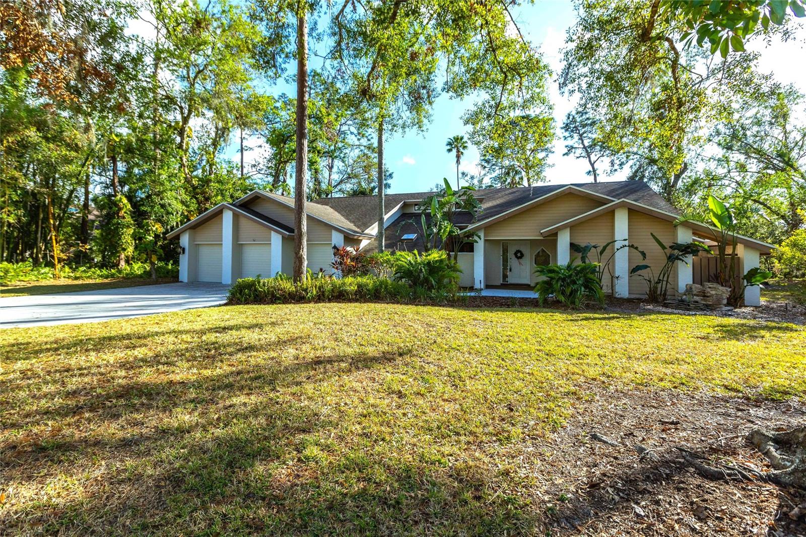 One or more photo(s) has been virtually staged. This price makes this the lowest list price per square ft. in several years this side of Bent Tree Village! Welcome to the wonderful grand community of Bent Tree. This large home rests on .70 acres with picturesque lake views from the rear yard and home. As you enter, you are greeted by a trickling fountain and pond surrounded by floor to ceiling windows adding abundant light to the inside foyer, dining, and living rooms. The central kitchen features stainless appliances, white cabinets, and sparkled grey/blue granite countertops that are just stunning. The 21' x 27' family room offers cathedral ceilings with central fireplace and neutral laminate flooring. It steps out to the oversized covered and screened lanai with sparkling and resurfaced swimming pool and a newly-painted pool cage. The primary bedroom is oversized and has dual walk-in closets and a bathroom with jetted tub, bidet, and a fenced outside area perfect for an outside shower. Upstairs features two more oversized bedrooms, a bathroom, and an outside deck from the guest bedroom overlooking the pool and beautiful lake. This home has an inside laundry room and a 3-car garage with large work area to the side. Bent Tree is a super sought-after gated neighborhood of grand homes with larger lots, manicured grounds, and abundant lakes. Bent Tree Golf Course is just through the community. It was originally designed in 1975 hosting many US Open Qualifiers and was redesigned in 2015. Enjoy this beautifully tree-lined community in eastern Sarasota.
