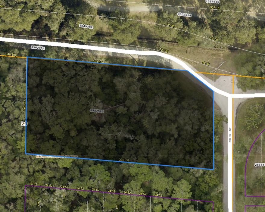 About 1 acre of land. Zoned for residential, commercial or multi-family use. Paved road  frontage, corner lot. Convenient location very close to Wekiva Parkway/SR 429. Exciting opportunity. Will subdivide.