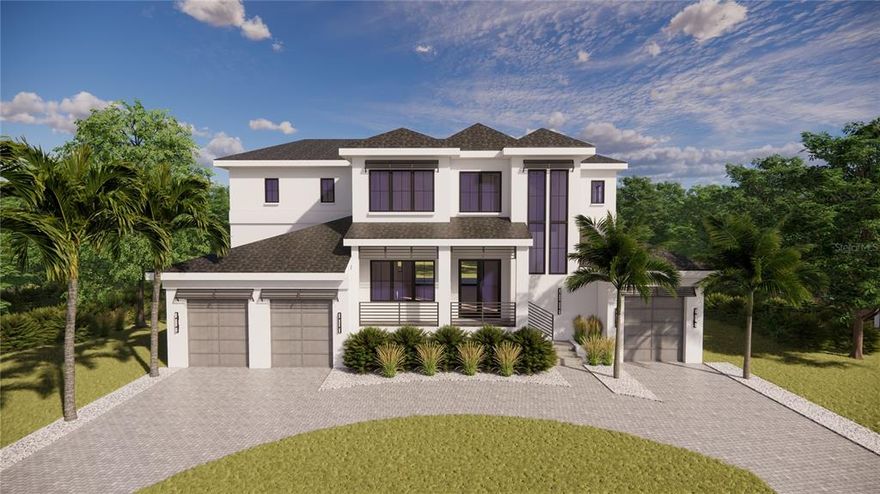 Under Construction. Pre-Construction. To be built. Estimated completion date is April 2023. Welcome to Taralon Homes most recent custom creation, the "Anguilla" in Sunset Park. The Florida coastal style pool home is 5,403 sq ft and is situated on a spacious 96 x 132 homesite offering 5 bedrooms and 5.5 bathrooms. Downstairs you will find a spacious floor plan with the entry foyer flanked by the dining room and opens into the grand living room & the chefs kitchen featuring solid wood cabinetry, Wolf Range, Sub-zero refrigerator and Quartz countertops. The downstairs also includes an ensuite, game room & study. Upstairs you will find 3 ensuites, a family/bonus room & the spacious owners retreat. Level 5 drywall, solid core interior doors, 11'4" ceiling heights downstairs and 10' ceiling heights upstairs, crown molding, and 7.5” Naturally Aged wood floors throughout except laundry and baths plus an elevator. 3 car garage stacked plus a 1 car garage. Minutes to Hyde Park, Soho, Downtown, TIA, International Mall, wonderful restaurants, shopping and the Gulf beaches. Buyer to verify all pertinent information such as square footage, lot size, room measurements, etc.