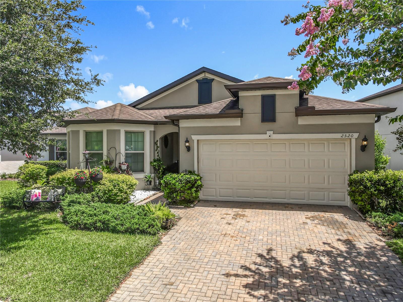 Welcome Home!
Located on a quiet cul-de-sac in the most wanted gated community of the Reserve at Legacy Park, this stunning home offers a perfect blend of elegance, comfort, and convenience. Step inside to find a wide entrance and Open Concept with crown molding throughout, with a tray ceiling in the spacious primary suite. The beautiful kitchen features a large island with a breakfast bar, ideal for entertaining or casual family meals. The home also includes a large gathering room and a cozy dining nook, providing plenty of space for relaxation and hosting guests.
Enjoy the durability and style of subway tile flooring throughout the main areas, including the primary suite (carpet in secondary bedrooms). Split Bedrooms. Outside, the paver driveway and paver patio add curb appeal and functionality to your outdoor living space.
HOA offers a Community Pool and Playground.
Ideally located near shopping, restaurants, and with easy access to major highways, you’re just minutes away from amusement parks and beach resorts—making this home not only a sanctuary but a gateway to Florida’s top destinations.