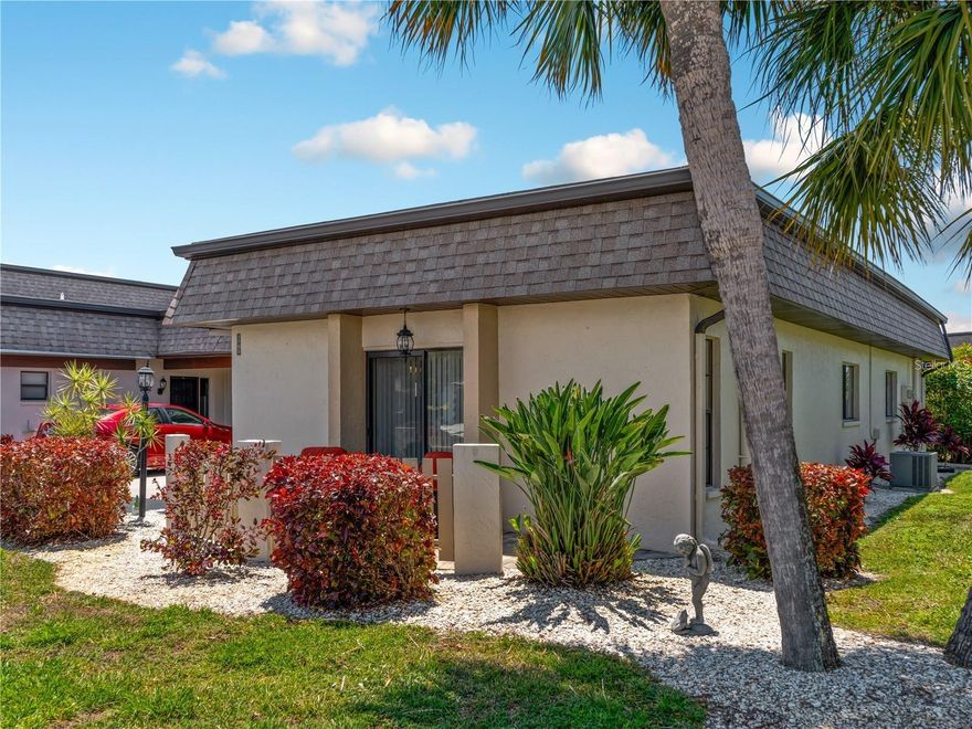 Welcome to Villa Nova — where relaxation meets convenience in one of Venice’s most desirable 55+ communities.
Tucked away in the peaceful Venice Gardens neighborhood, this beautifully maintained 2-bedroom, 2-bath villa offers the perfect blend of comfort and carefree living. Enjoy peace of mind with a brand-new roof, and the ease of knowing that exterior maintenance, landscaping, pest control, basic cable, and community pool access are all taken care of for you.
Step inside and discover over 1,200 square feet of bright, inviting living space — with no stairs and no upstairs neighbors for ultimate privacy and ease. The updated kitchen features new cabinetry, sleek backsplash, updated countertops, and newer dark stainless appliances, making it both stylish and functional for your inner chef.
Both bedrooms are generous in size, with the primary suite offering a walk-in shower and both bathrooms showcasing modern vanities topped with marble countertops.
The spacious living and dining areas flow seamlessly to an expansive screened-in porch, where you can sip your morning coffee or dine al fresco while enjoying the tranquil, private backyard setting. Additional conveniences include interior laundry, ample storage for beach gear and bikes, and two parking spaces plus a guest spot.
When you’re ready to venture out, you’re just minutes from pristine Gulf beaches, boutique shopping, top restaurants, golf courses, and the charm of historic Downtown Venice.
This villa offers the perfect opportunity to embrace the Florida lifestyle you’ve been dreaming of — low-maintenance, full of sunshine, and close to everything that makes Venice special.
Schedule your private tour today and experience why Villa Nova is one of Venice’s best-kept secrets!